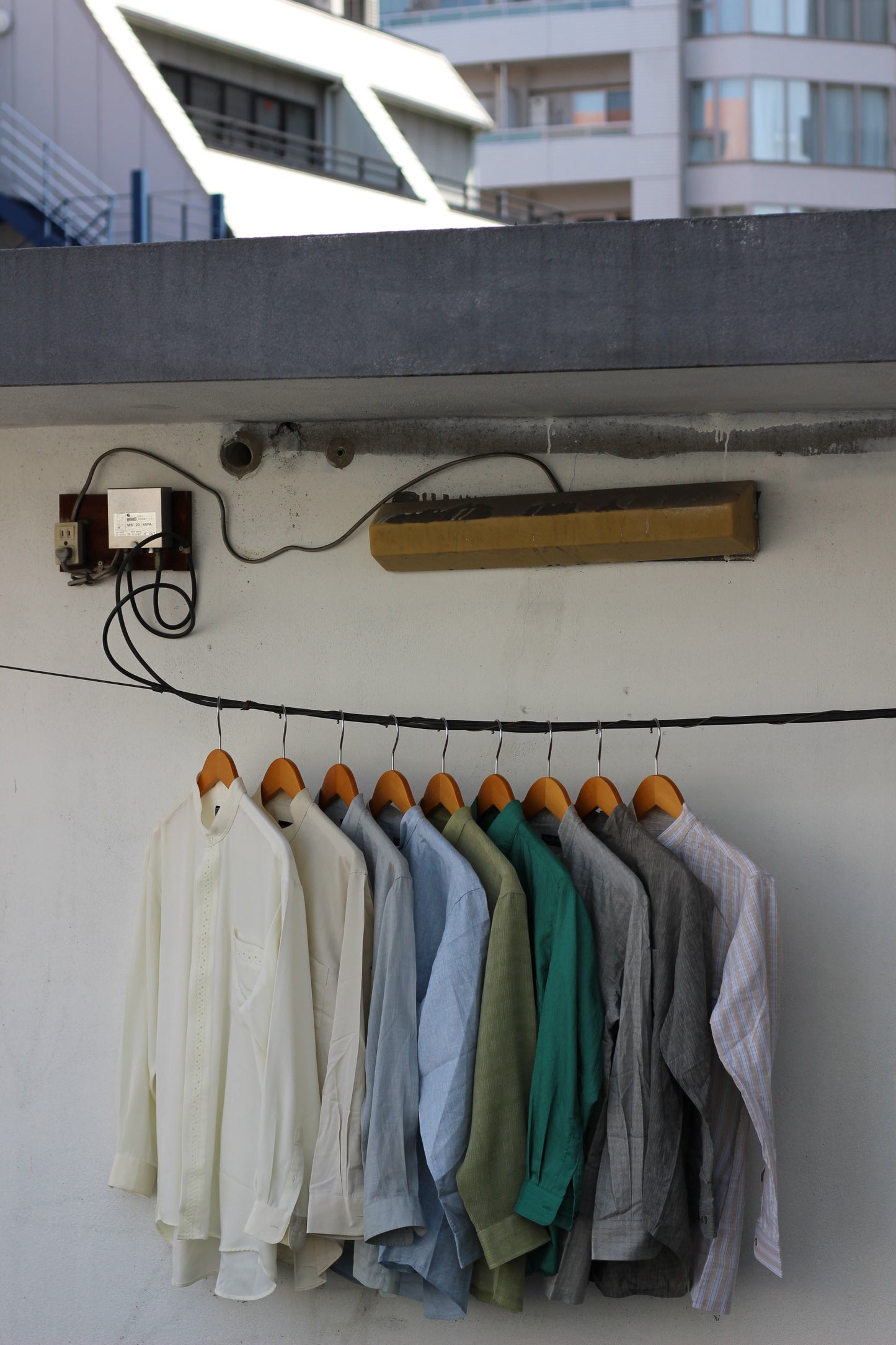 Men's basic Stand Collar Long Sleeve Shirt x9点