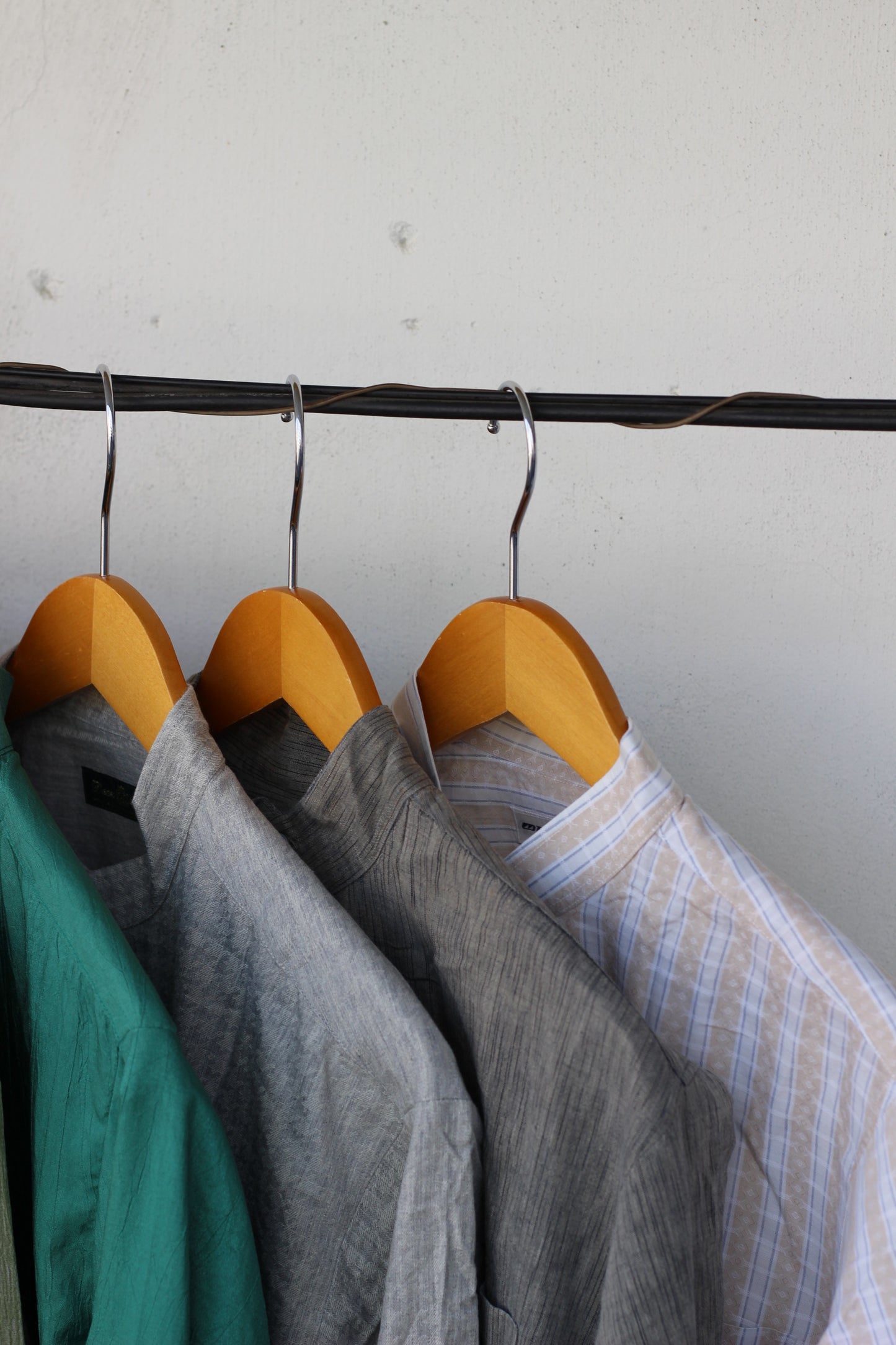 Men's basic Stand Collar Long Sleeve Shirt x9点