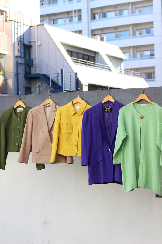 Japan vintage ladies rétro jacket x5点