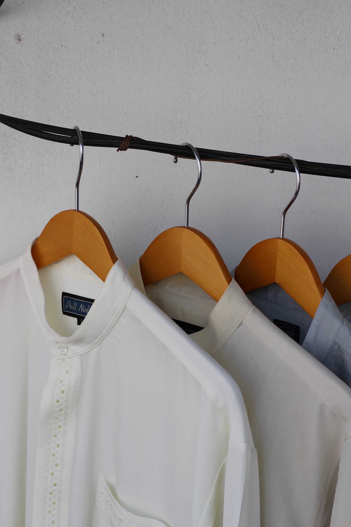 Men's basic Stand Collar Long Sleeve Shirt x9点