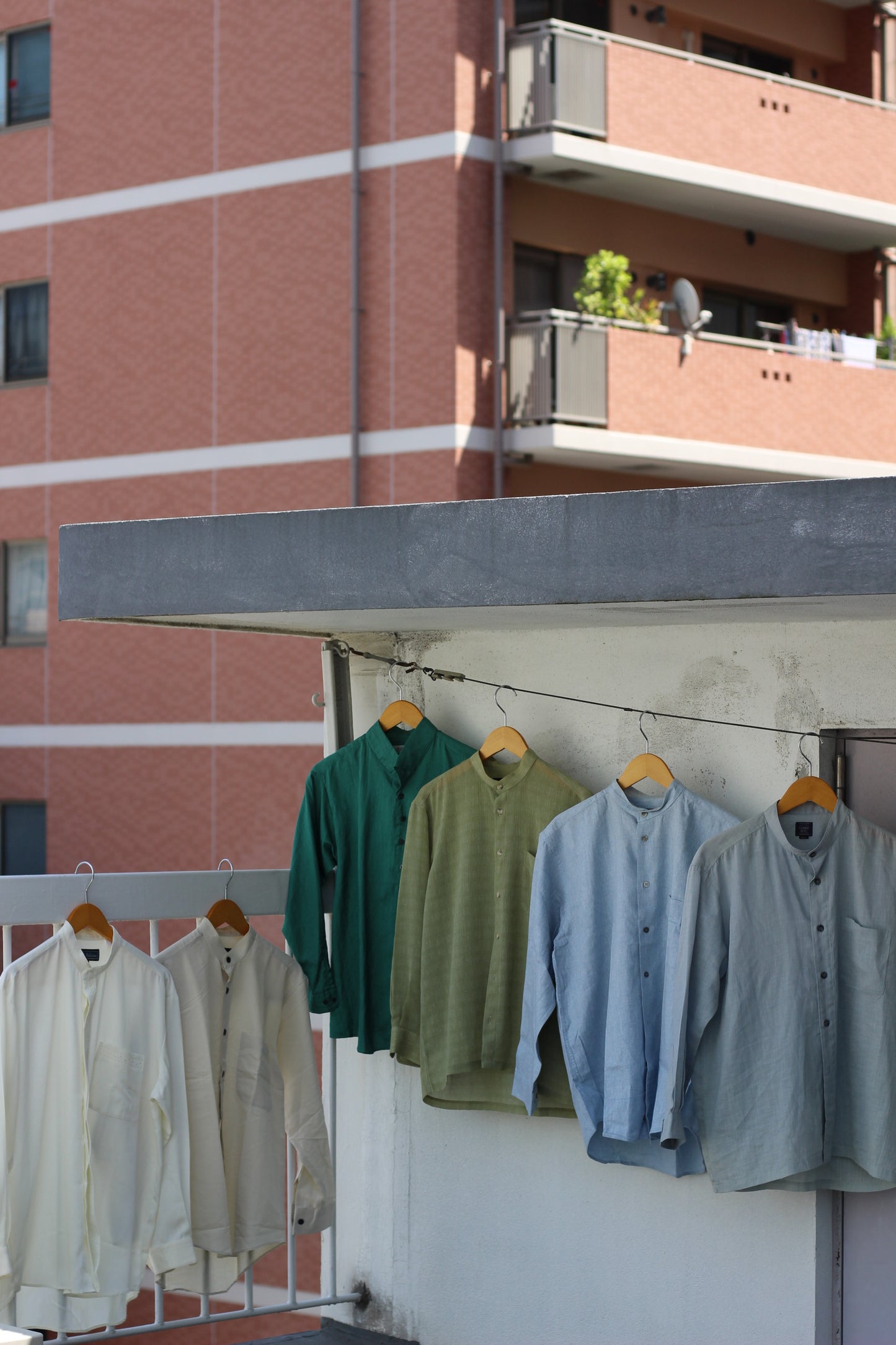 Men's basic Stand Collar Long Sleeve Shirt x9点
