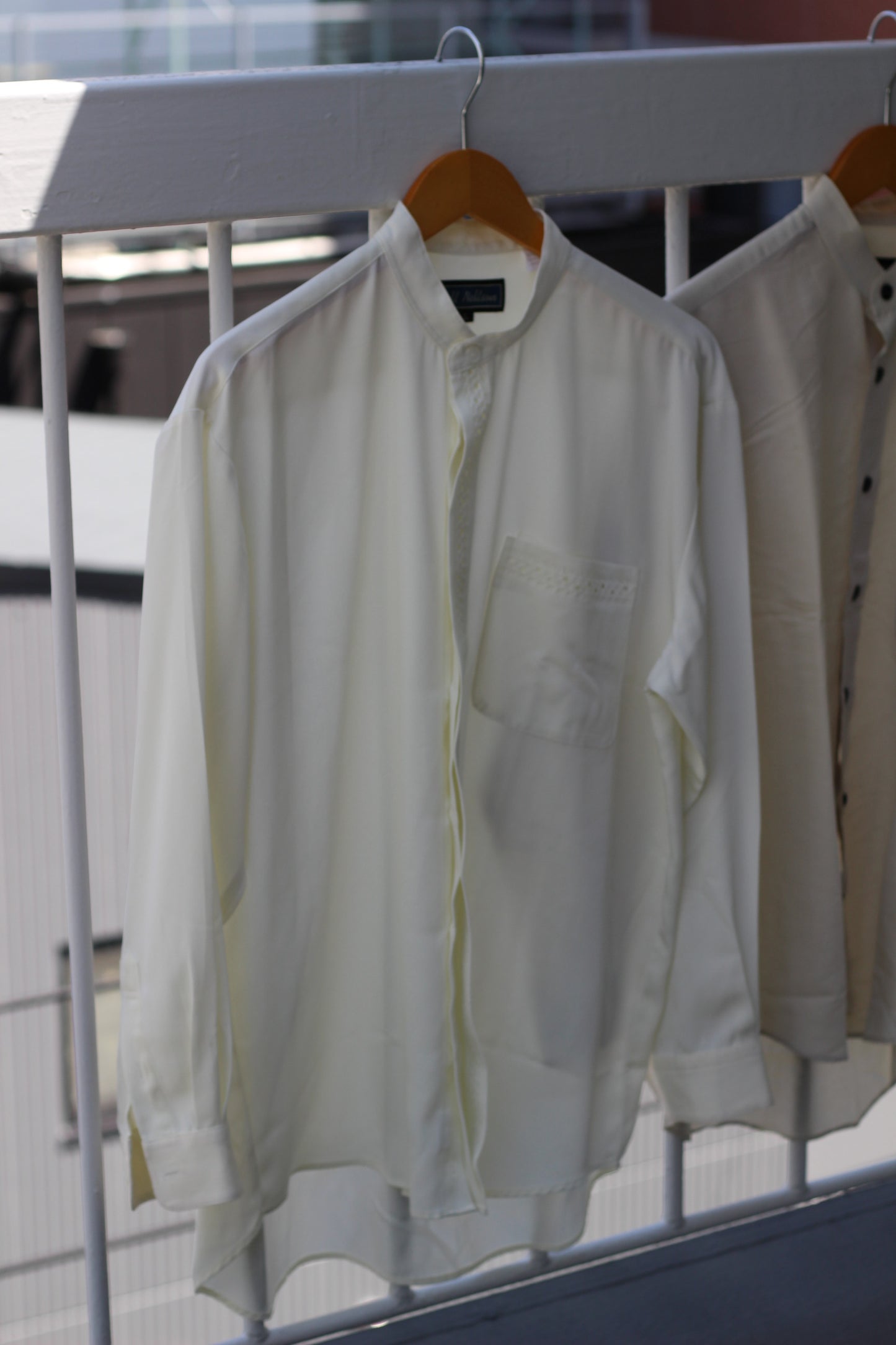 Men's basic Stand Collar Long Sleeve Shirt x9点