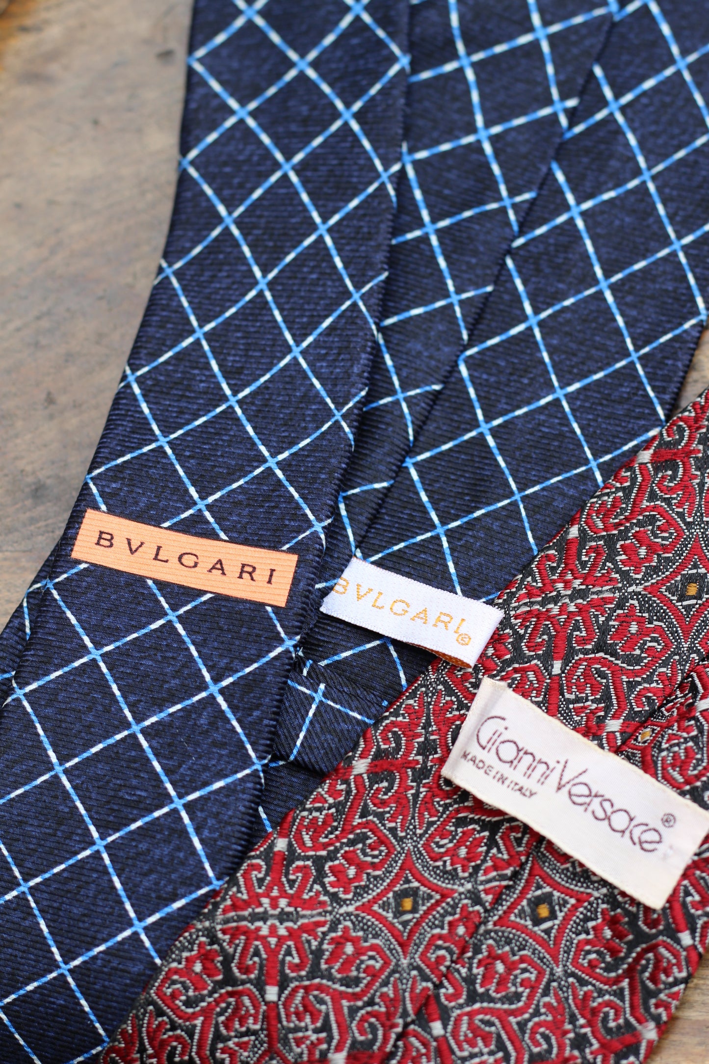 GUCCI & Valentino & Versace & BVLGARI Tie set x4点