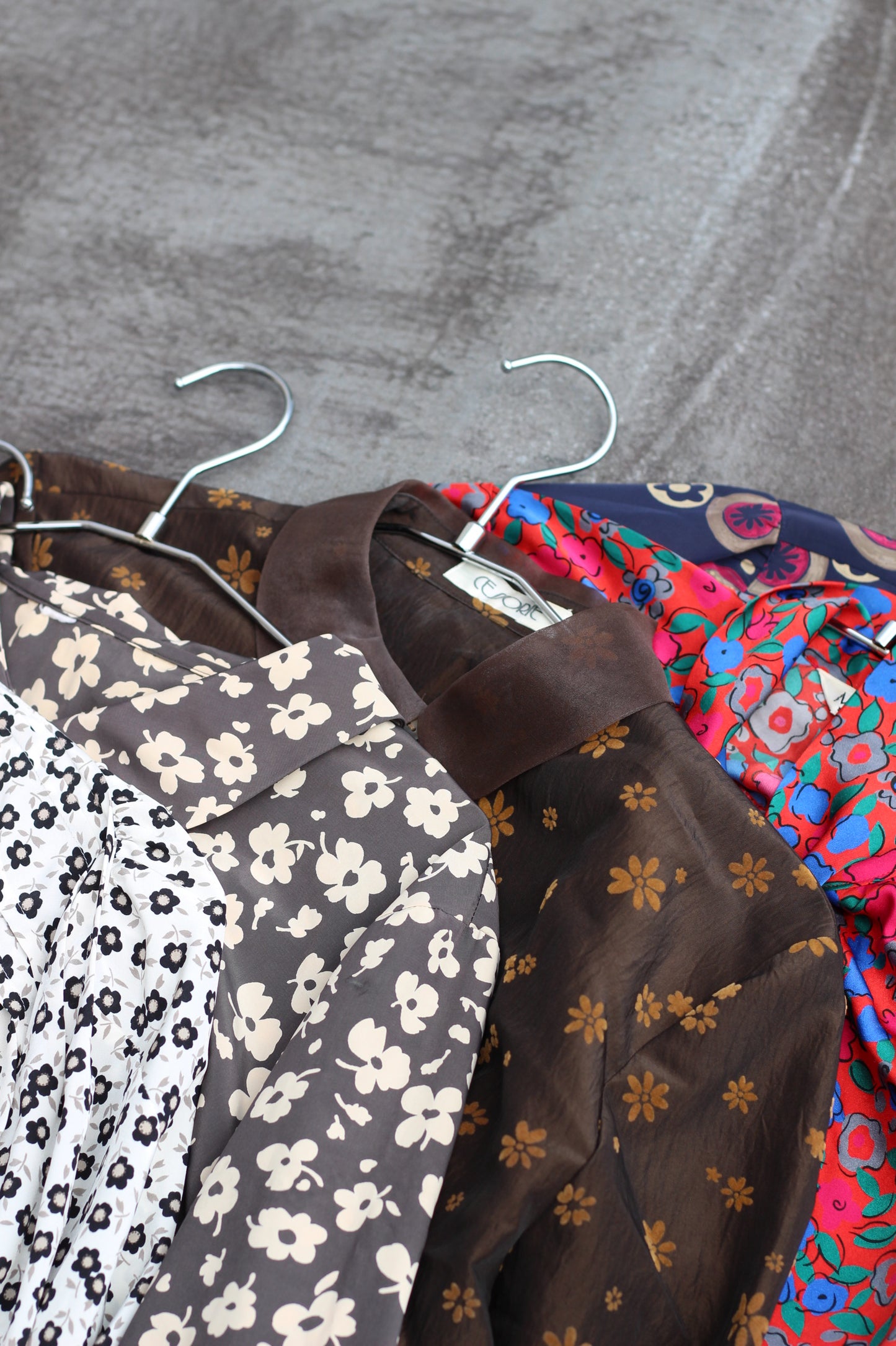 Vintage Retro Flower Long Sleeve Blouse x8点