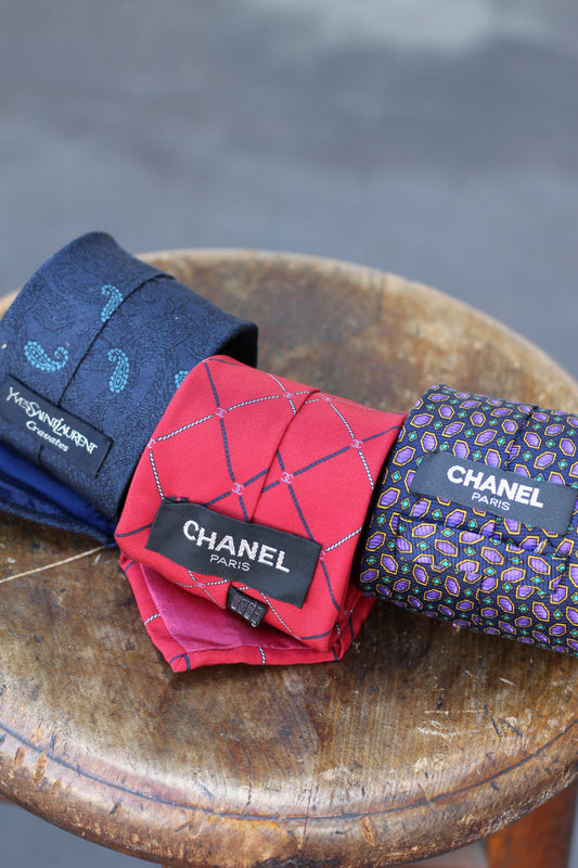 Chanel & Yves Saint Laurent Tie x4点