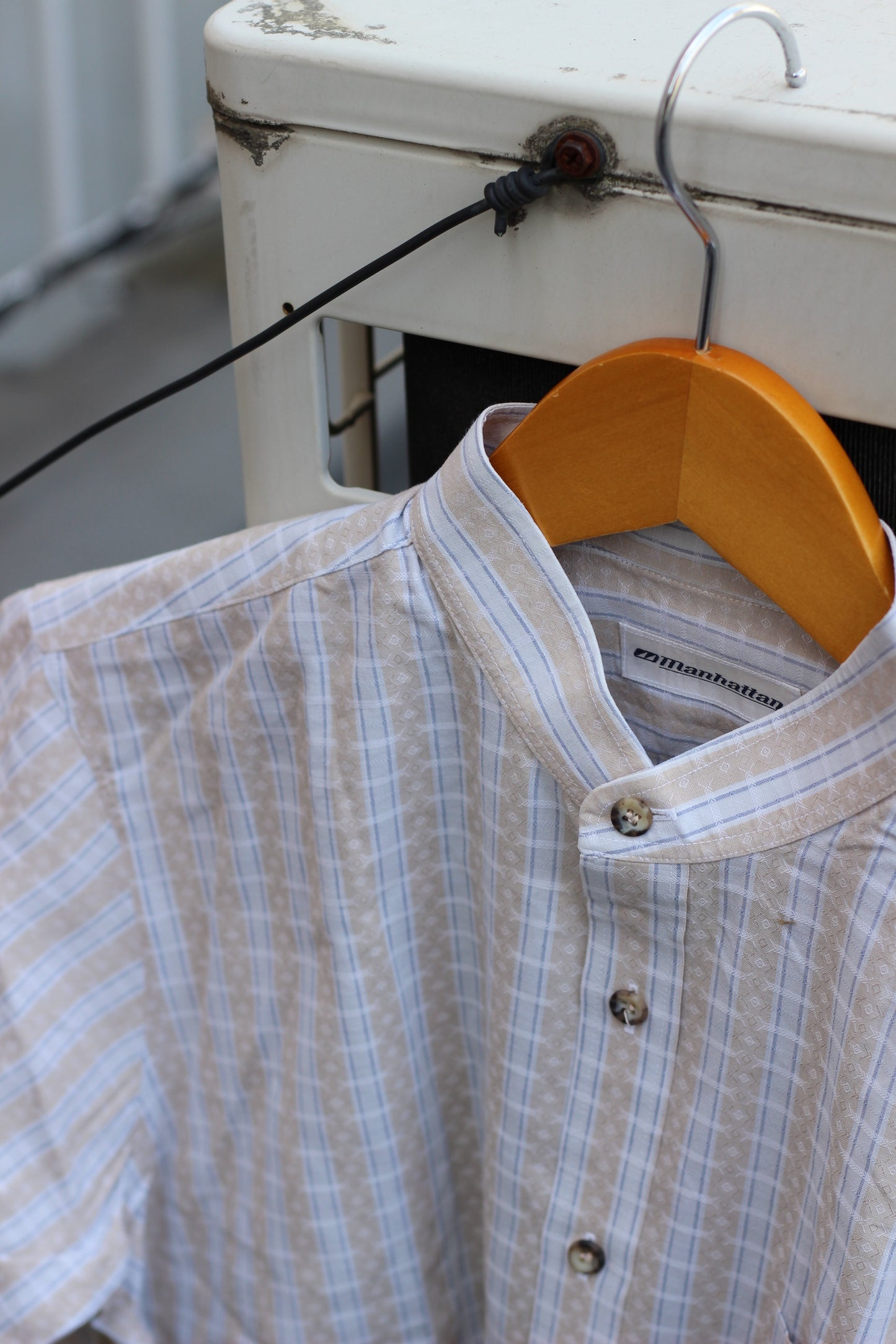 Men's basic Stand Collar Long Sleeve Shirt x9点