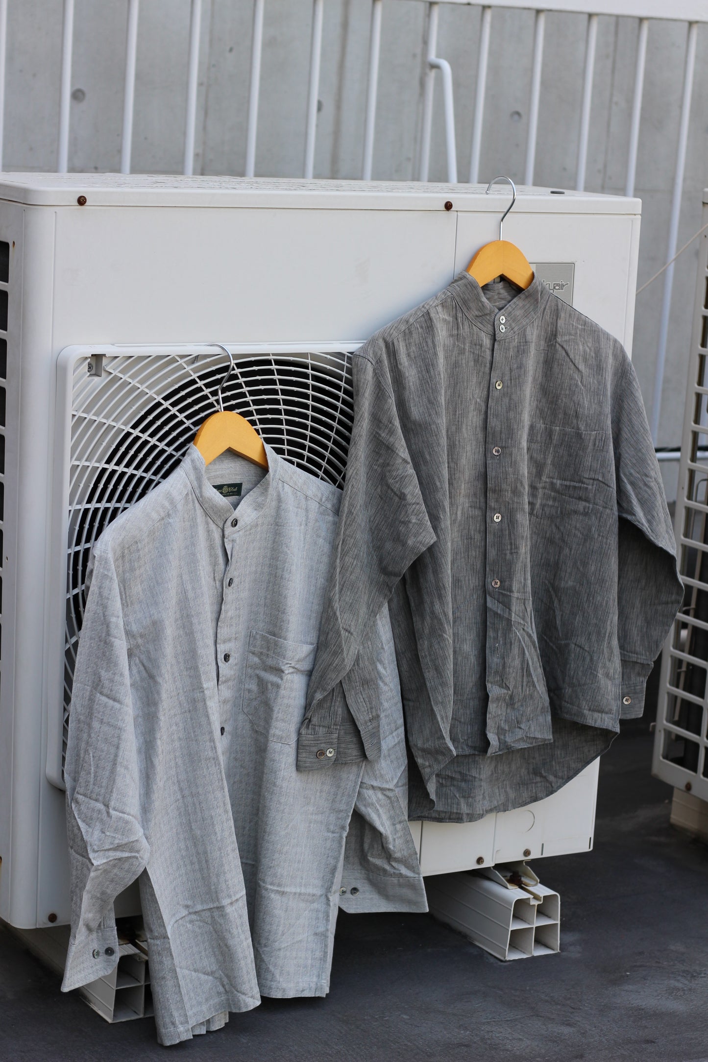 Men's basic Stand Collar Long Sleeve Shirt x9点
