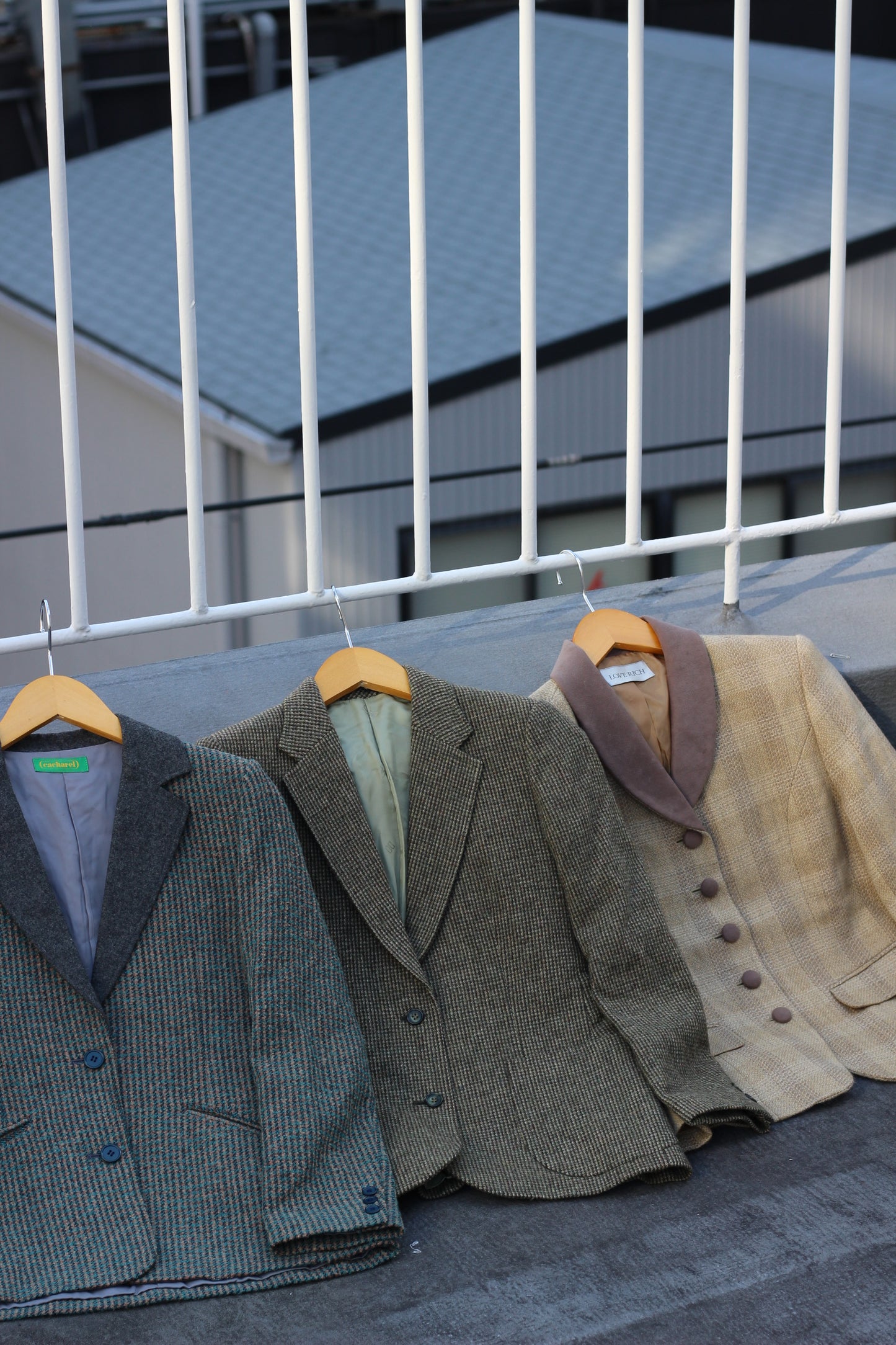 Japan vintage ladies rétro check jacket x6点