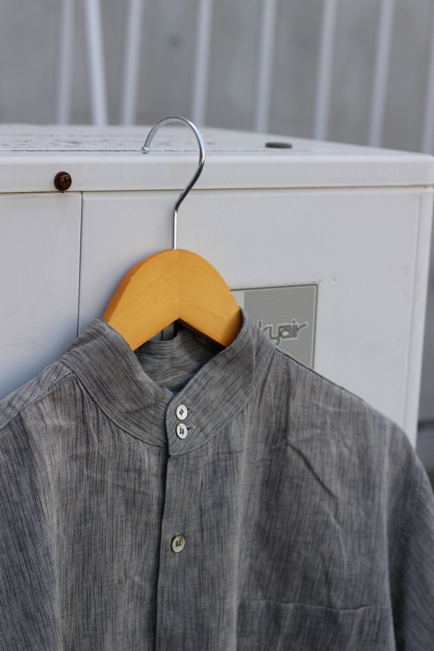 Men's basic Stand Collar Long Sleeve Shirt x9点
