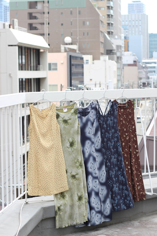 Vintage Flower No Sleeve One-Piece x10点