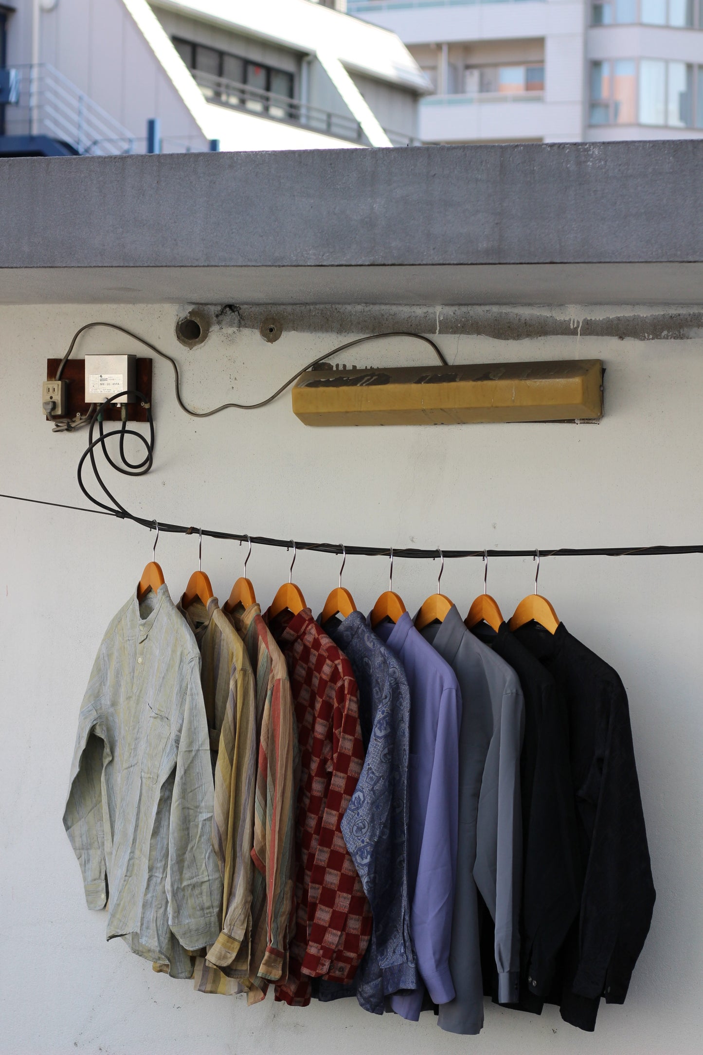 Men's design Stand Collar Long Sleeve Shirt x9点