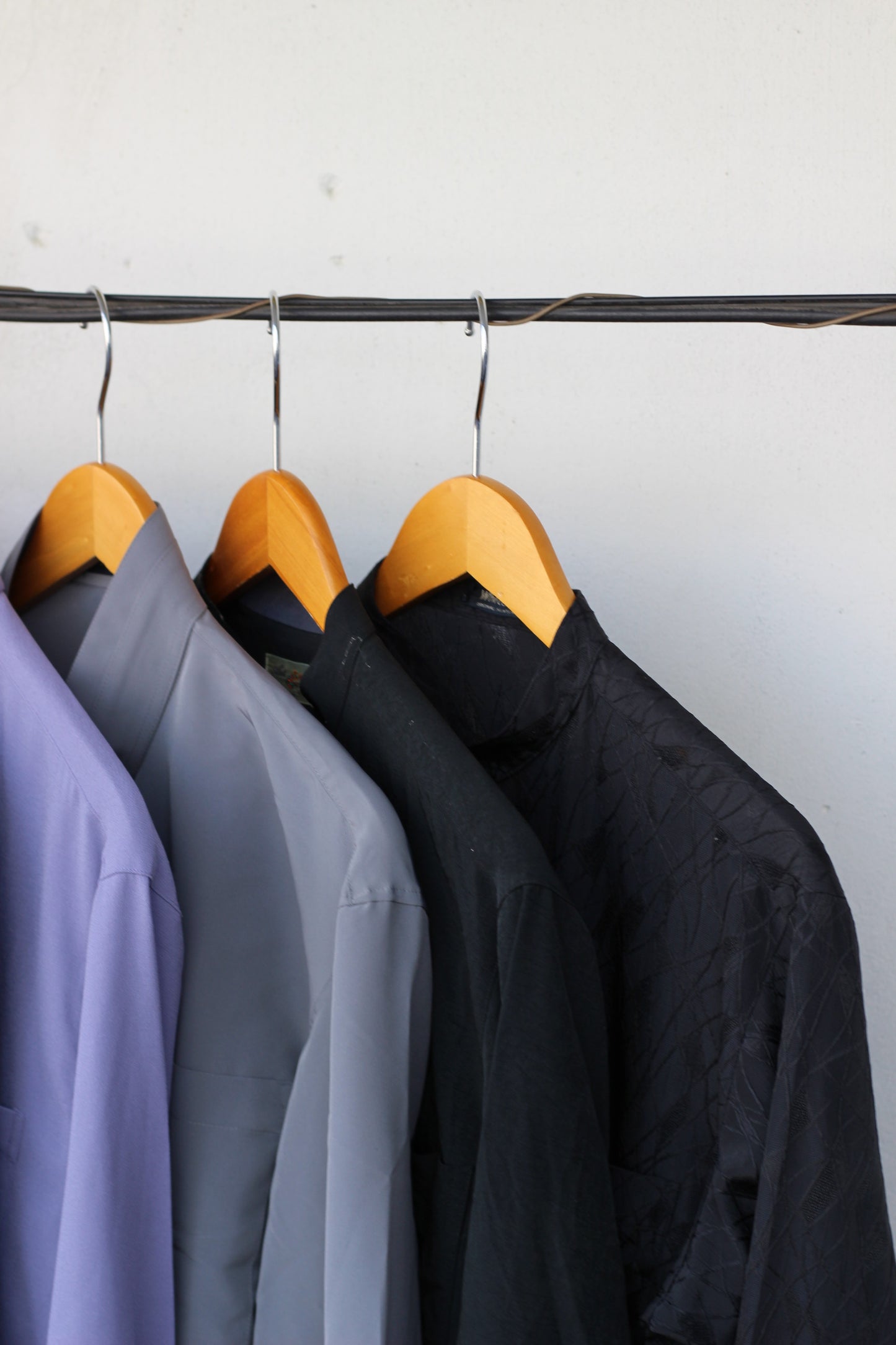Men's design Stand Collar Long Sleeve Shirt x9点