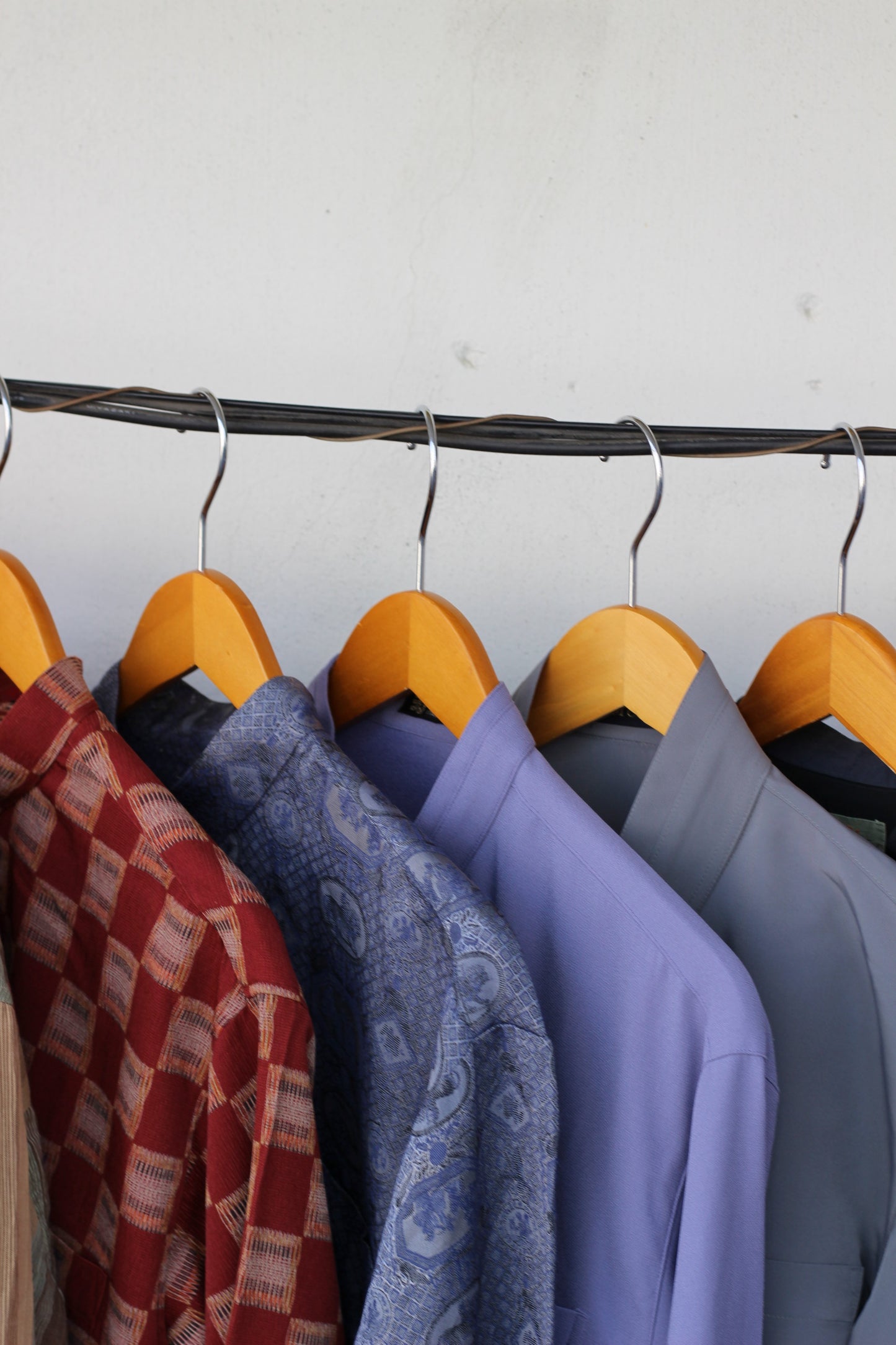 Men's design Stand Collar Long Sleeve Shirt x9点