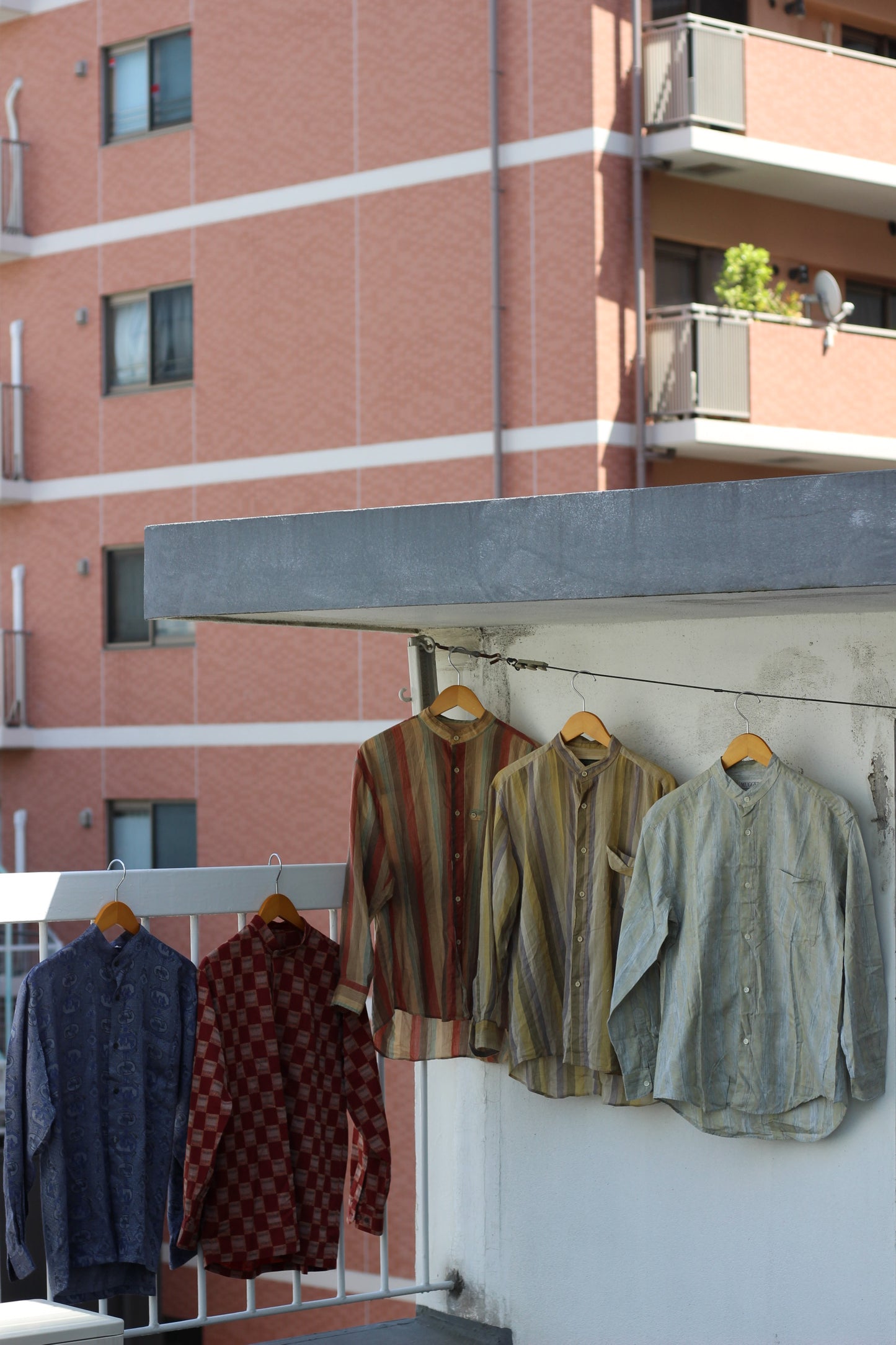 Men's design Stand Collar Long Sleeve Shirt x9点