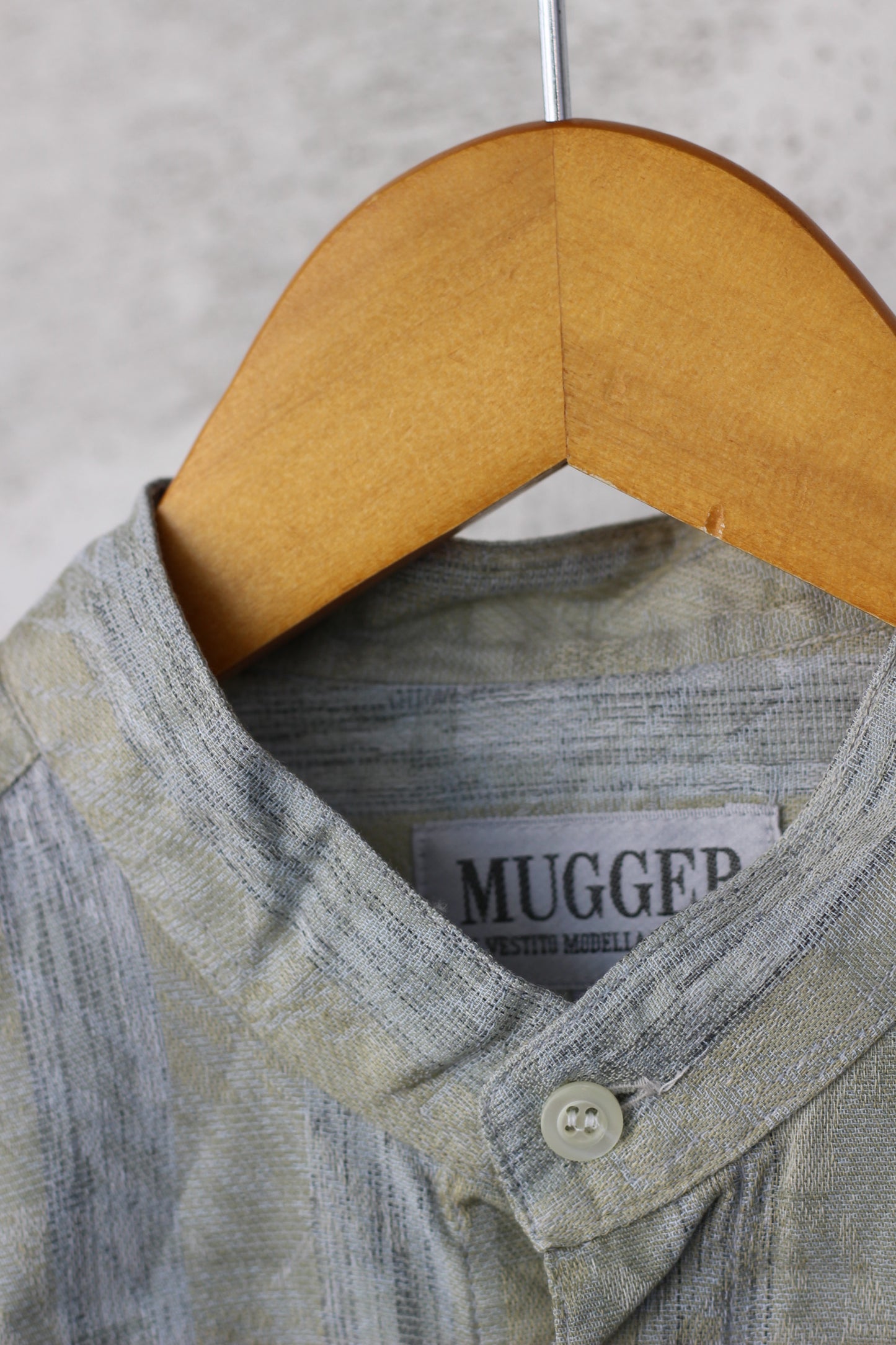 Men's design Stand Collar Long Sleeve Shirt x9点