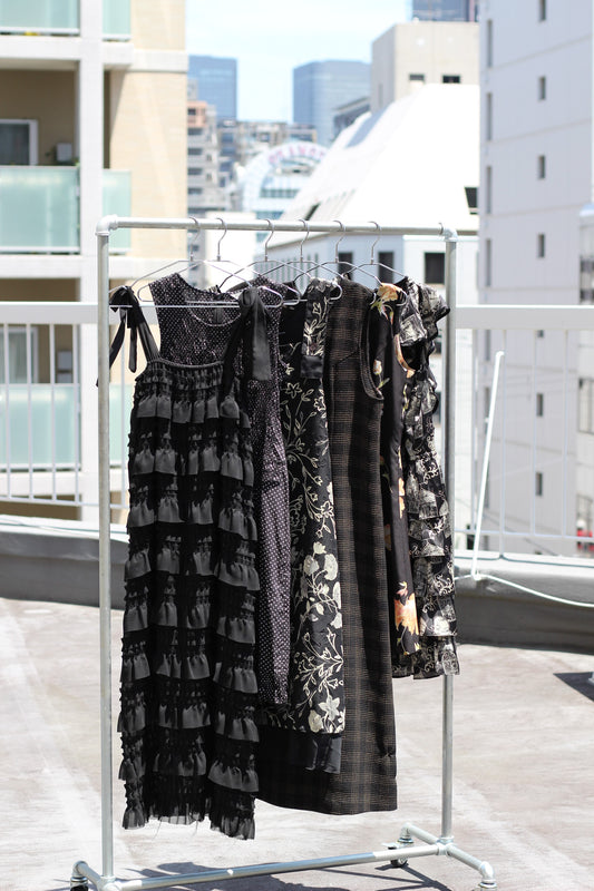 Vintage Black Design No Sleeve One-Piece x10点