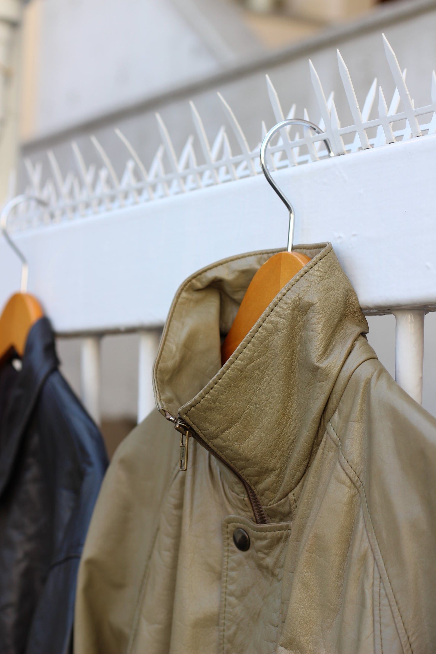 Men's short leather jacket x4点