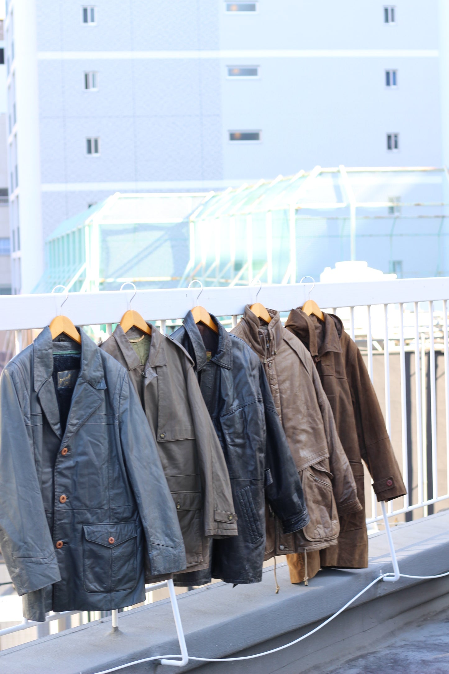 Men's vintage leather jacket x5点