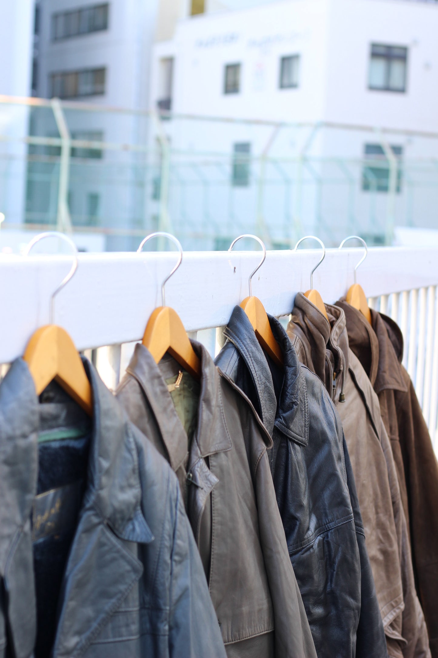 Men's vintage leather jacket x5点
