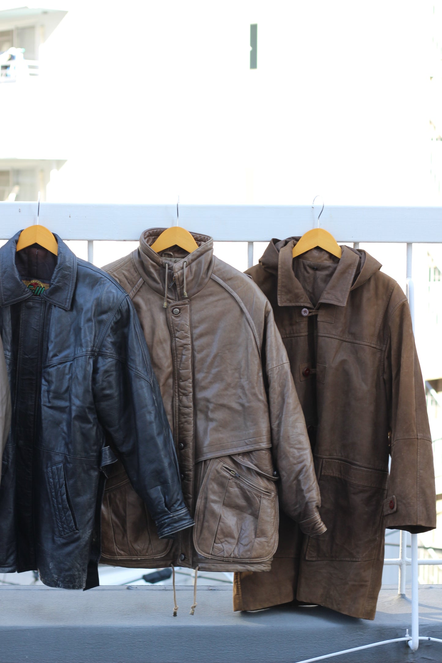 Men's vintage leather jacket x5点