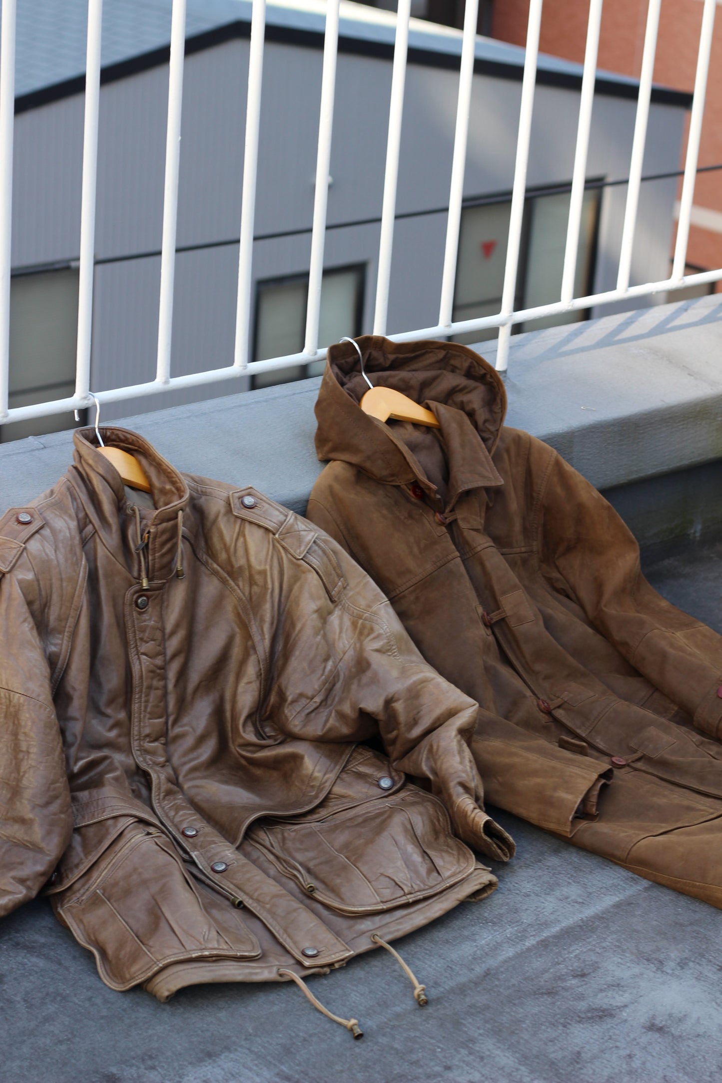 Men's vintage leather jacket x5点