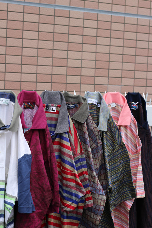 Made In Italy Men's Design Short Sleeve Polo Shirt x7点