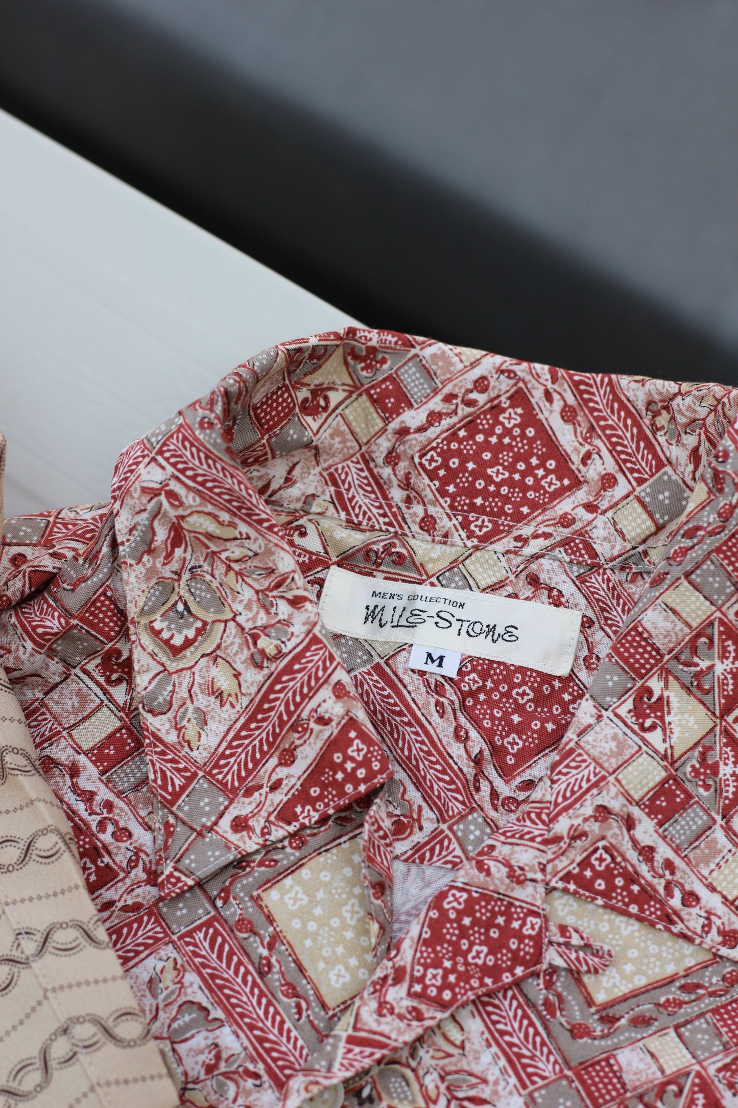 Men's rayon & open collar Long Sleeve Shirt x9点