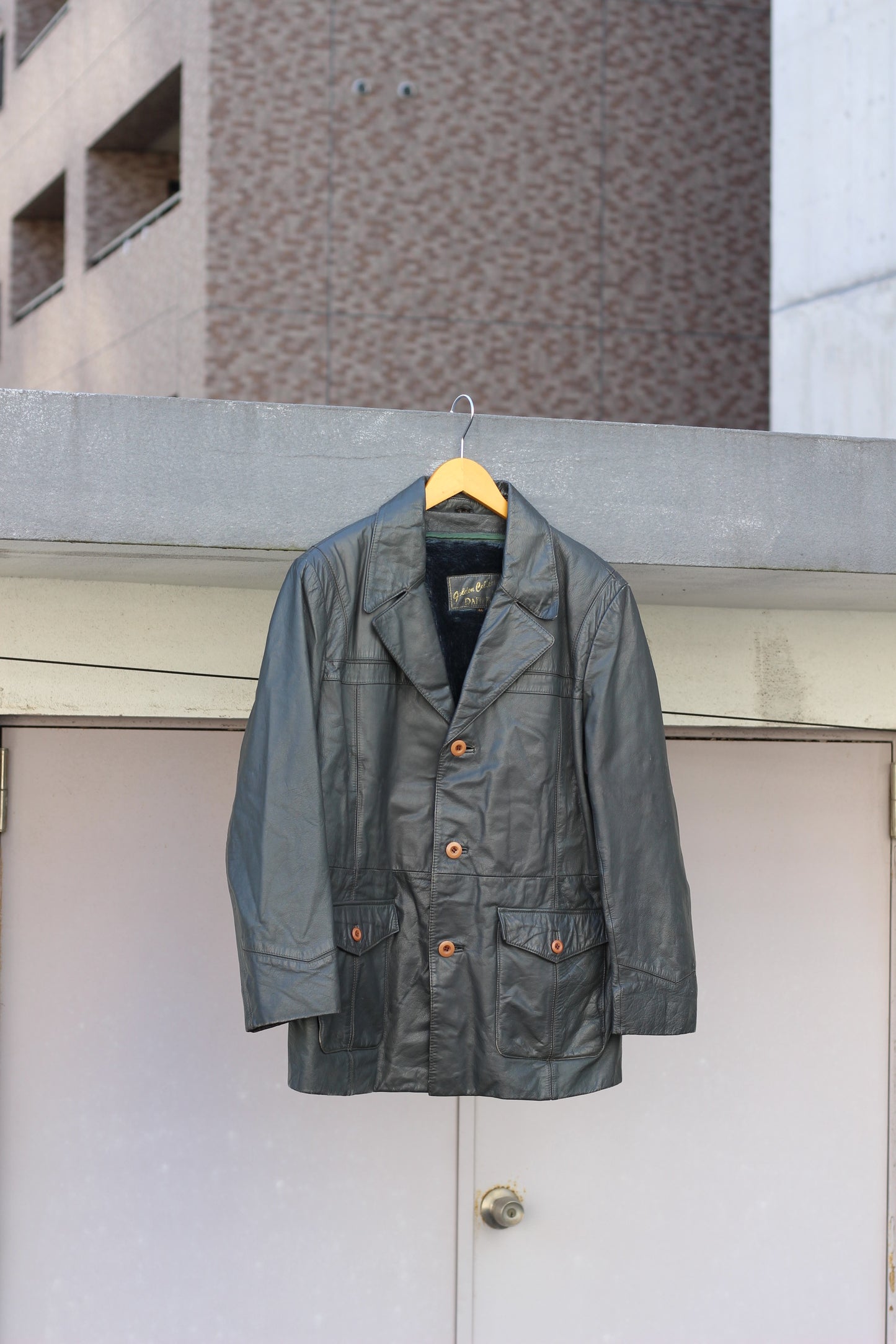 Men's vintage leather jacket x5点
