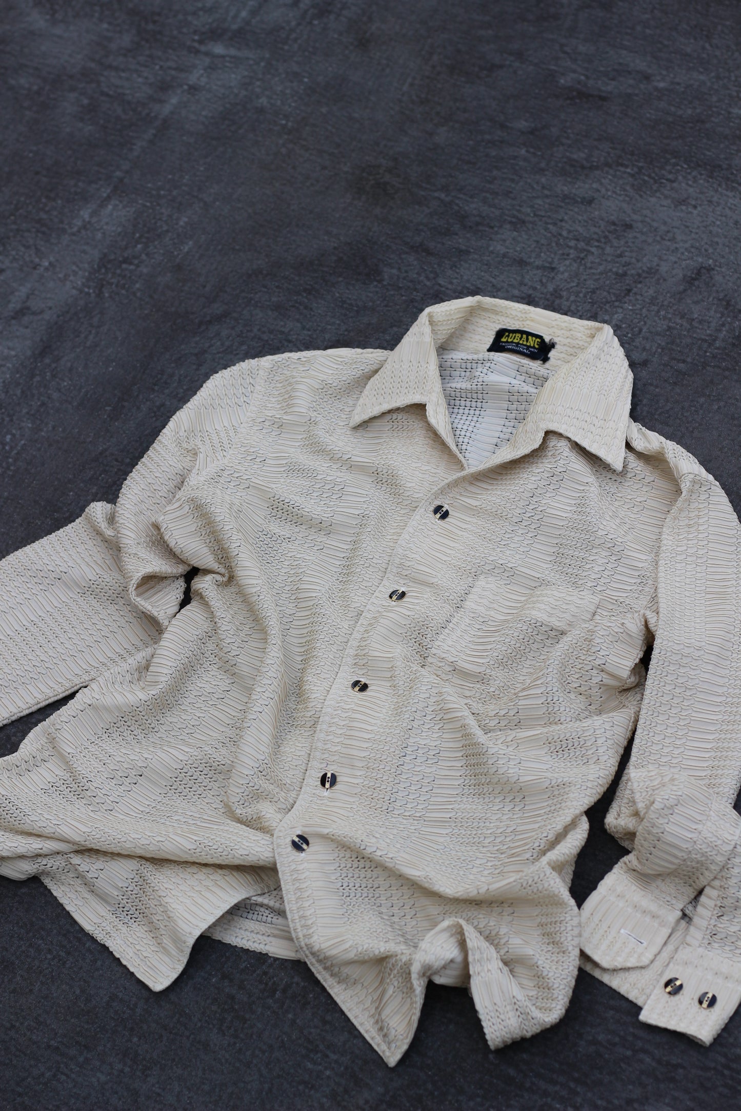 Men's rayon & open collar Long Sleeve Shirt x9点