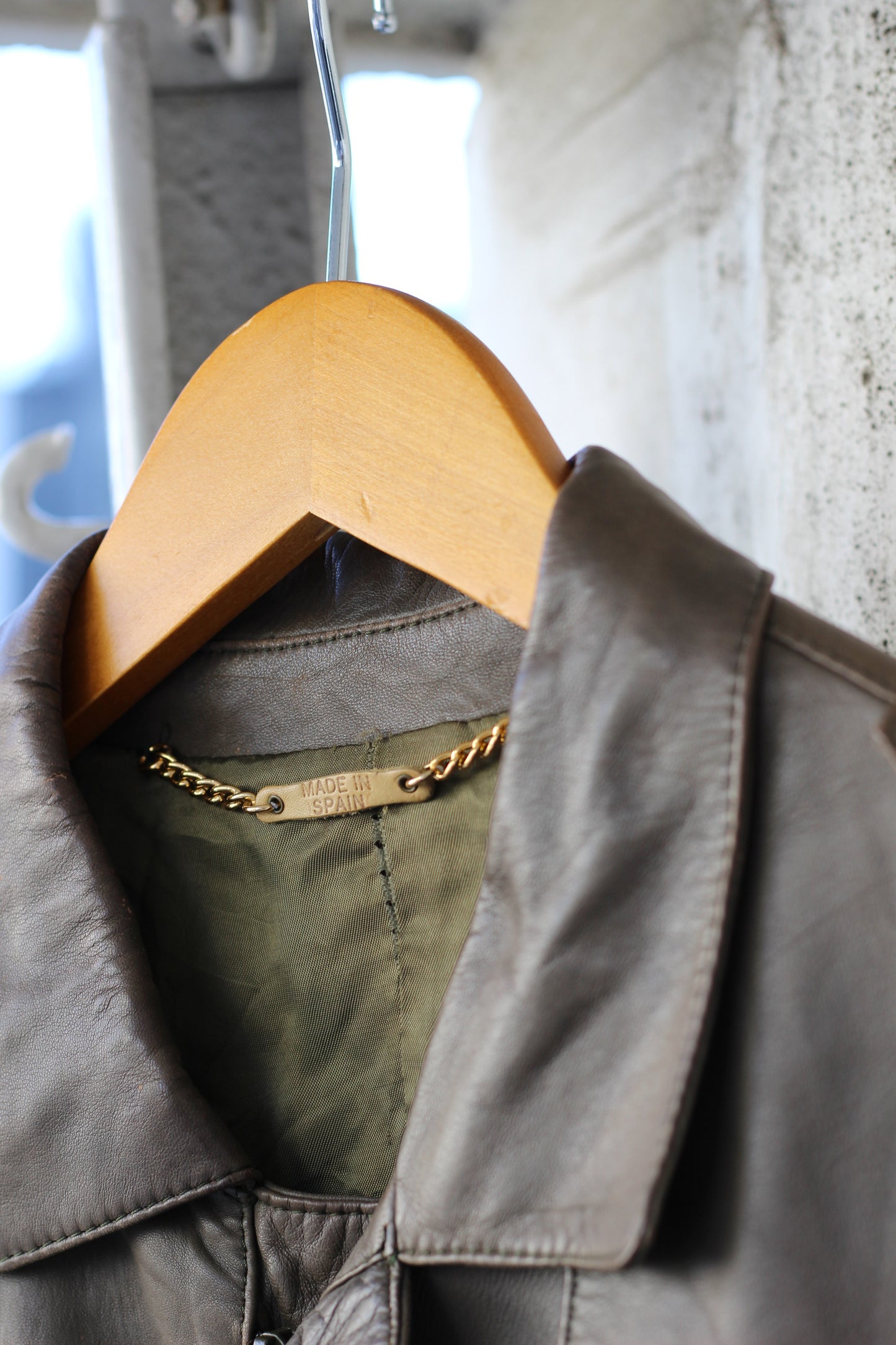 Men's vintage leather jacket x5点