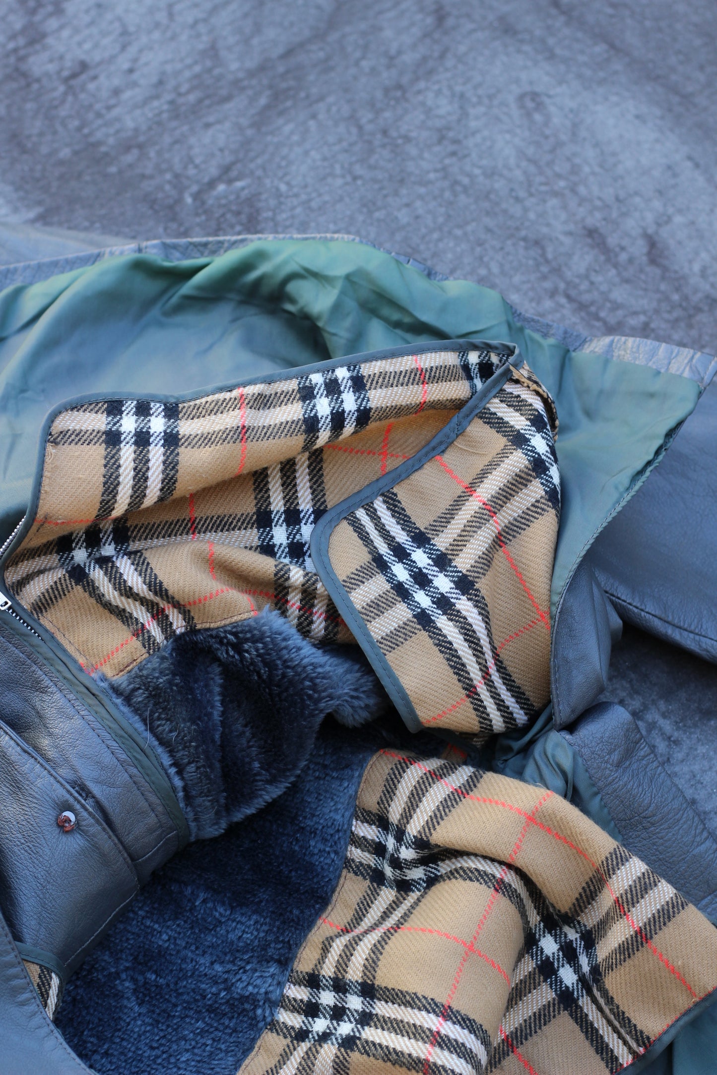 Men's vintage leather jacket x5点