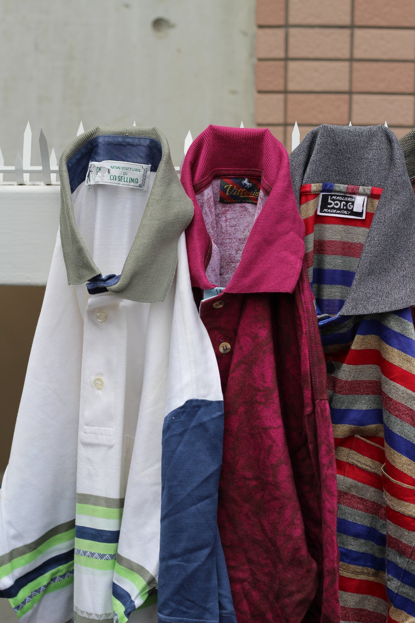 Made In Italy Men's Design Short Sleeve Polo Shirt x7点