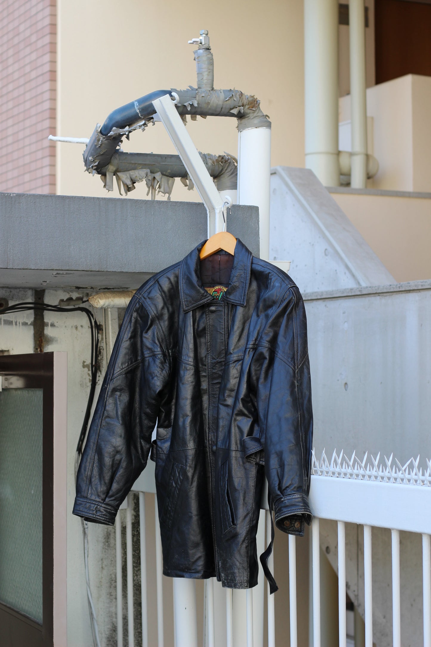 Men's vintage leather jacket x5点