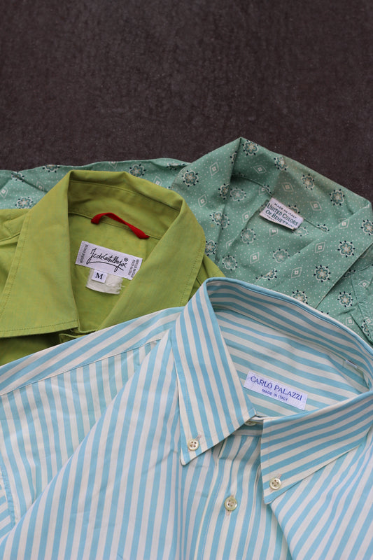 Made In Italy Men's Design Short Sleeve Shirt x3点