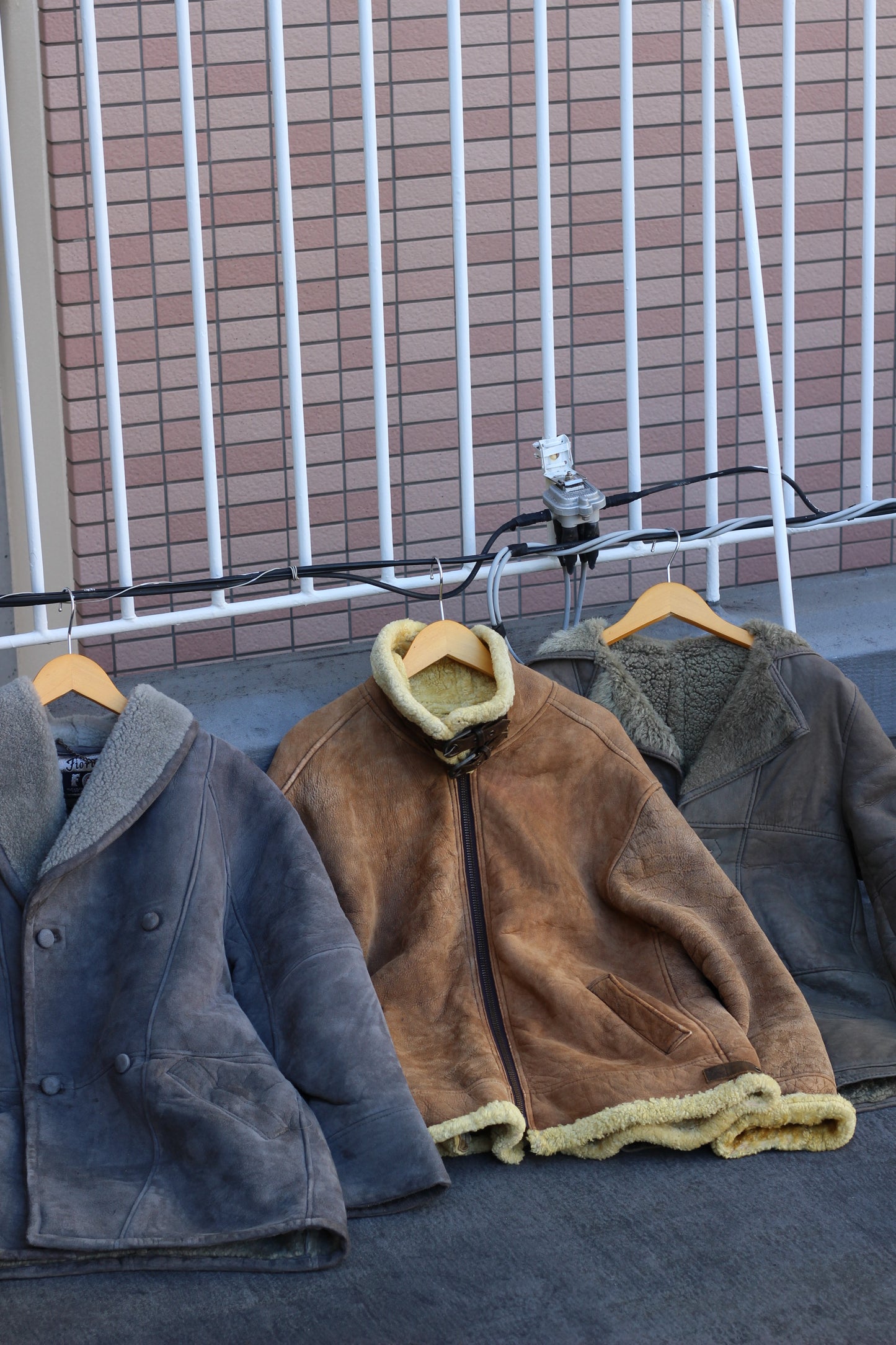 Men's vintage mouton coat x3点