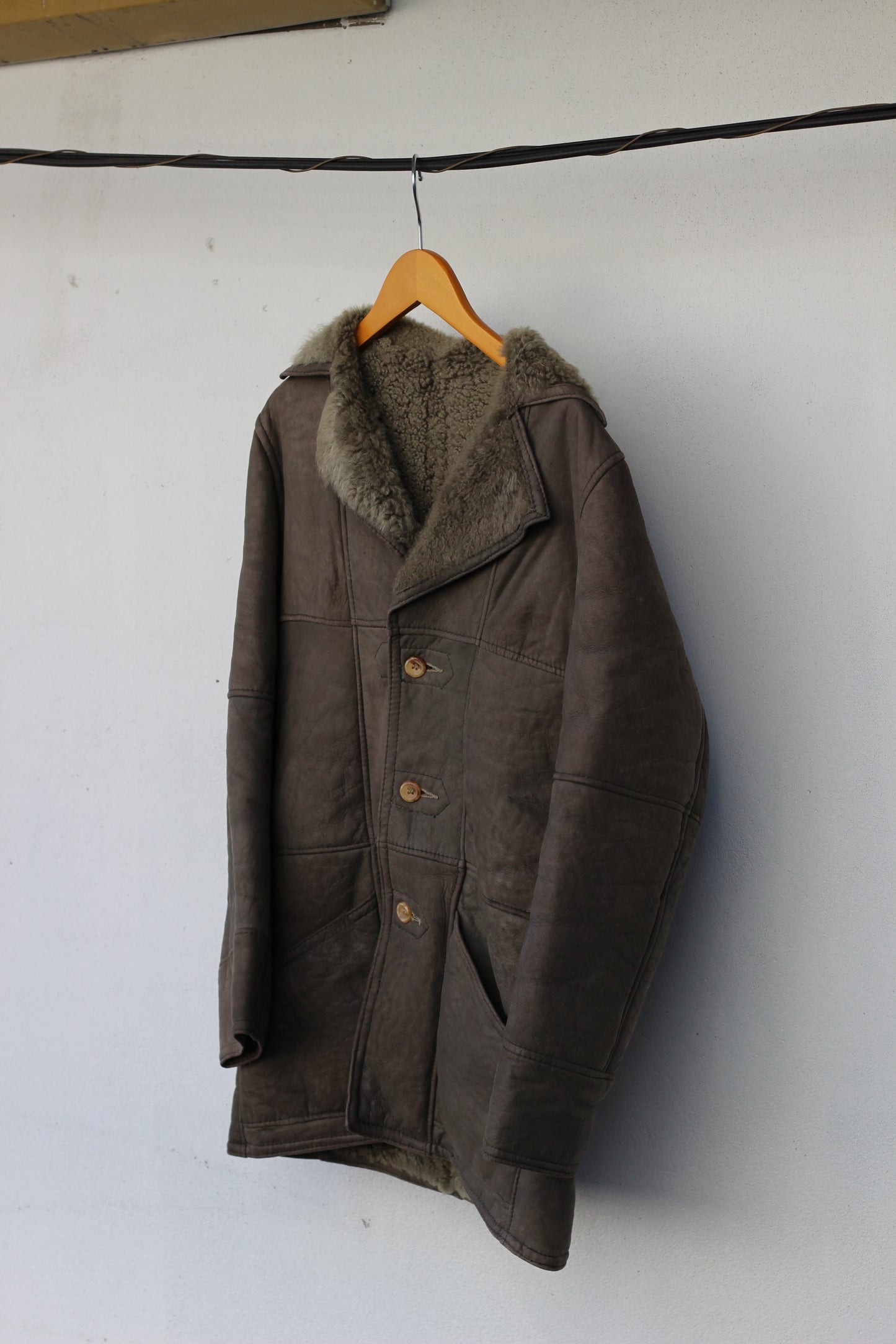 Men's vintage mouton coat x3点