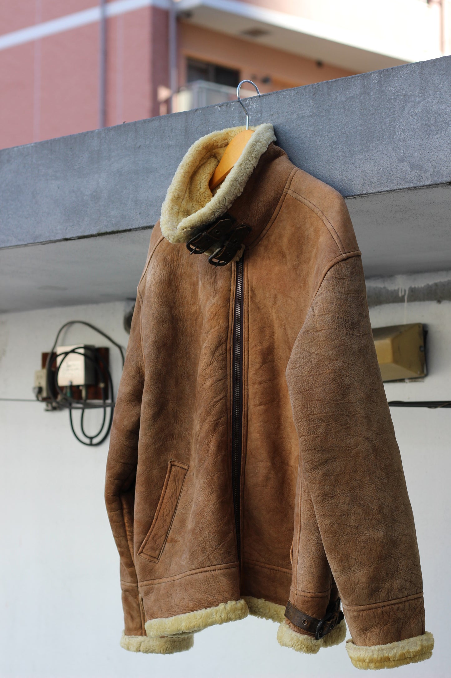 Men's vintage mouton coat x3点