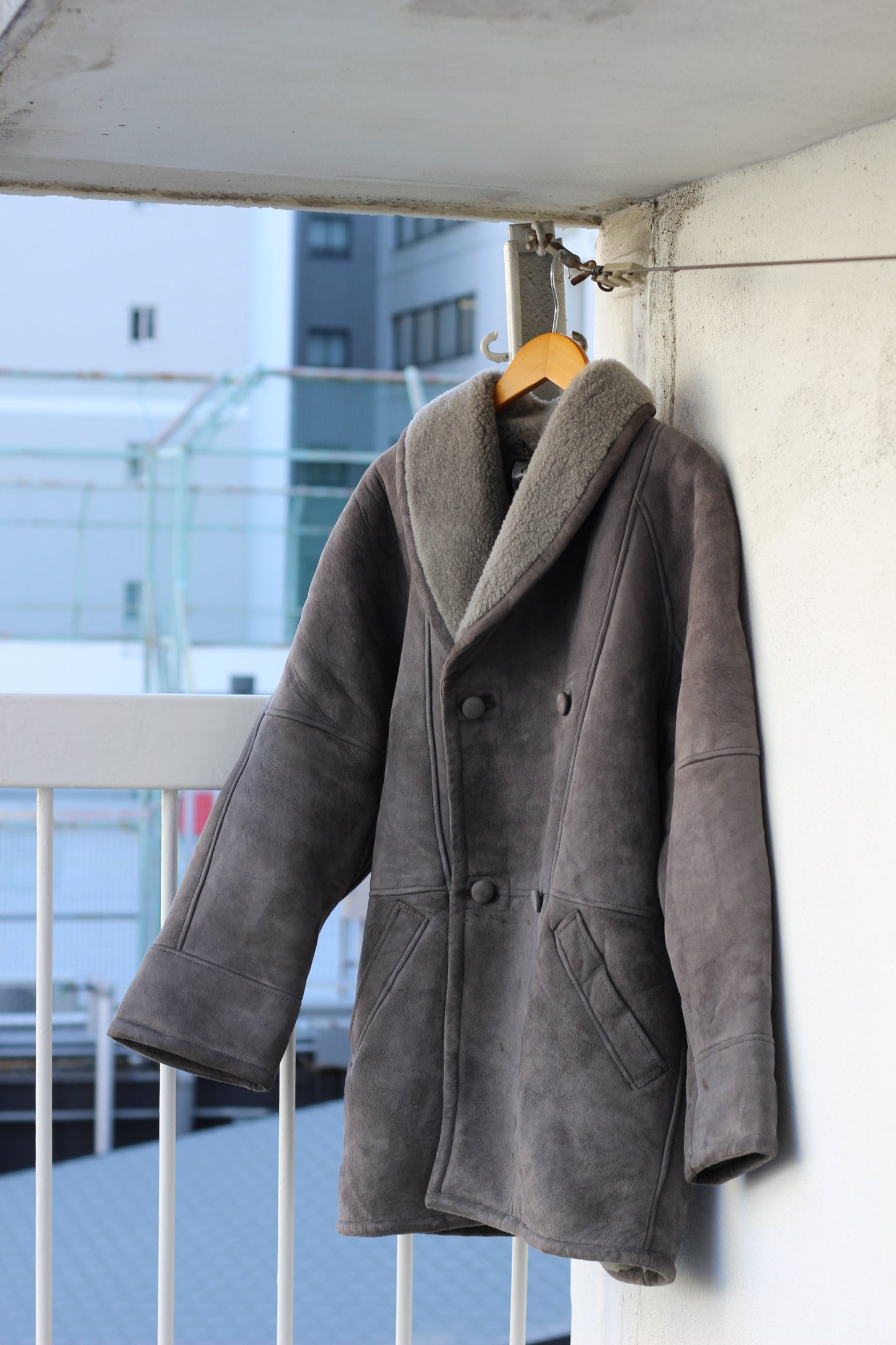 Men's vintage mouton coat x3点