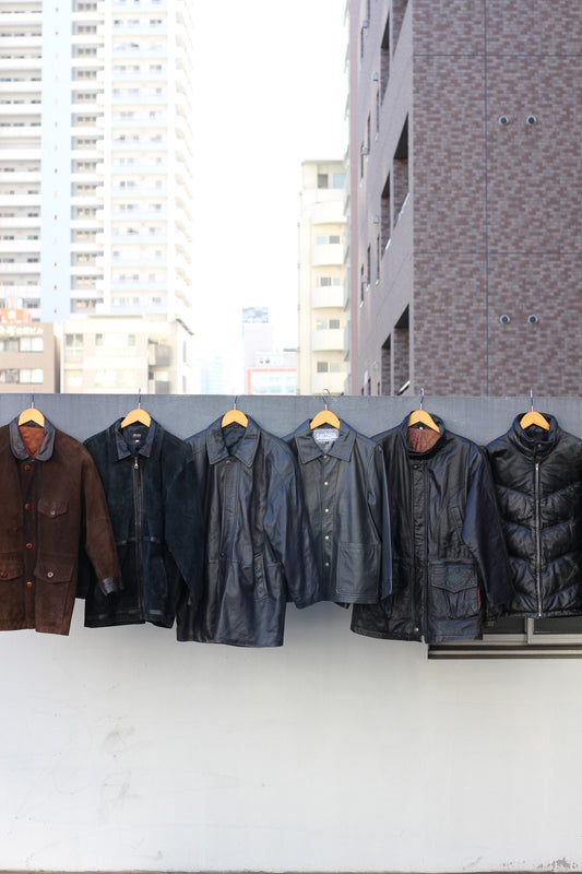 Men's design leather jacket x6点