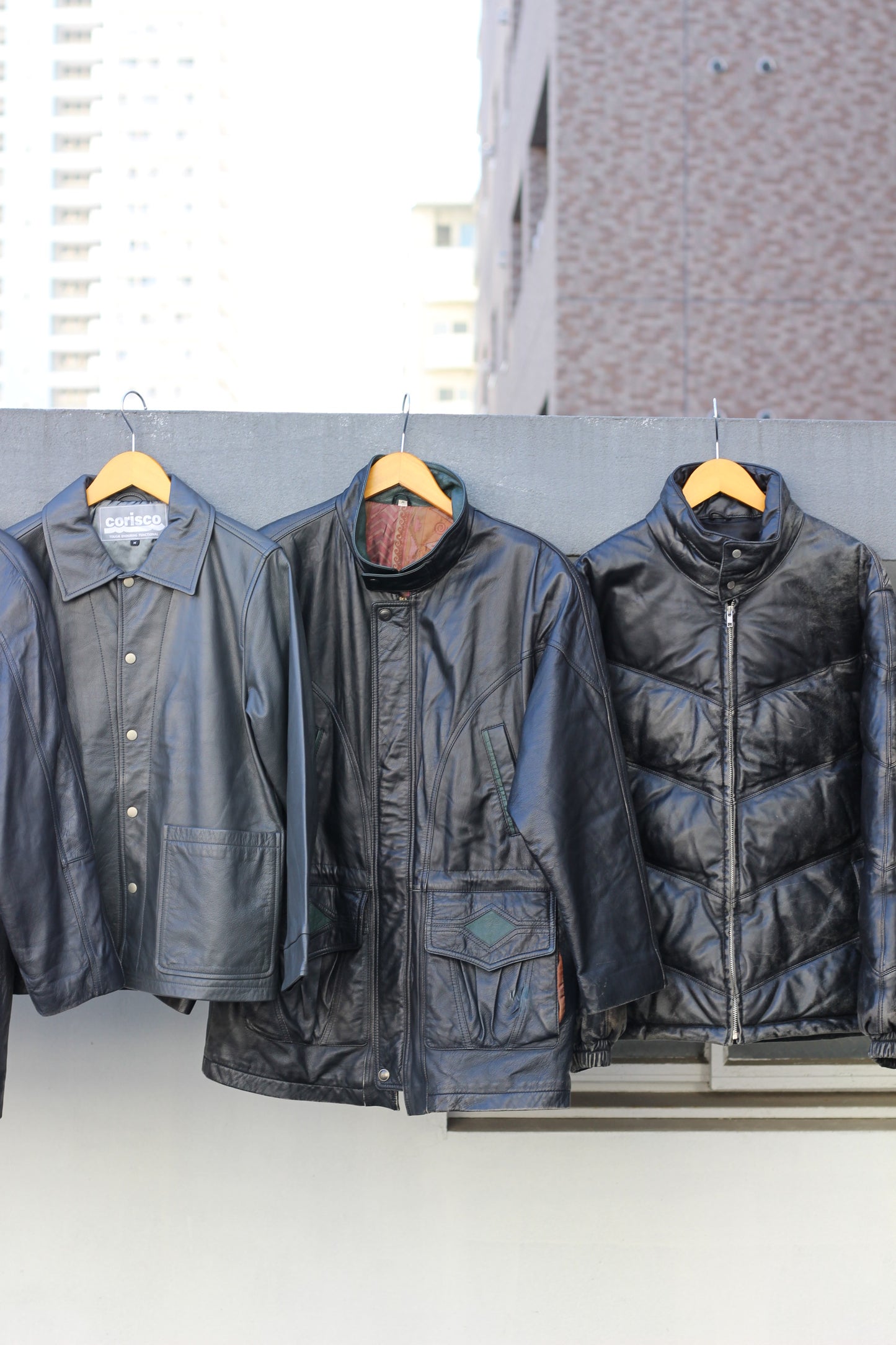 Men's design leather jacket x6点