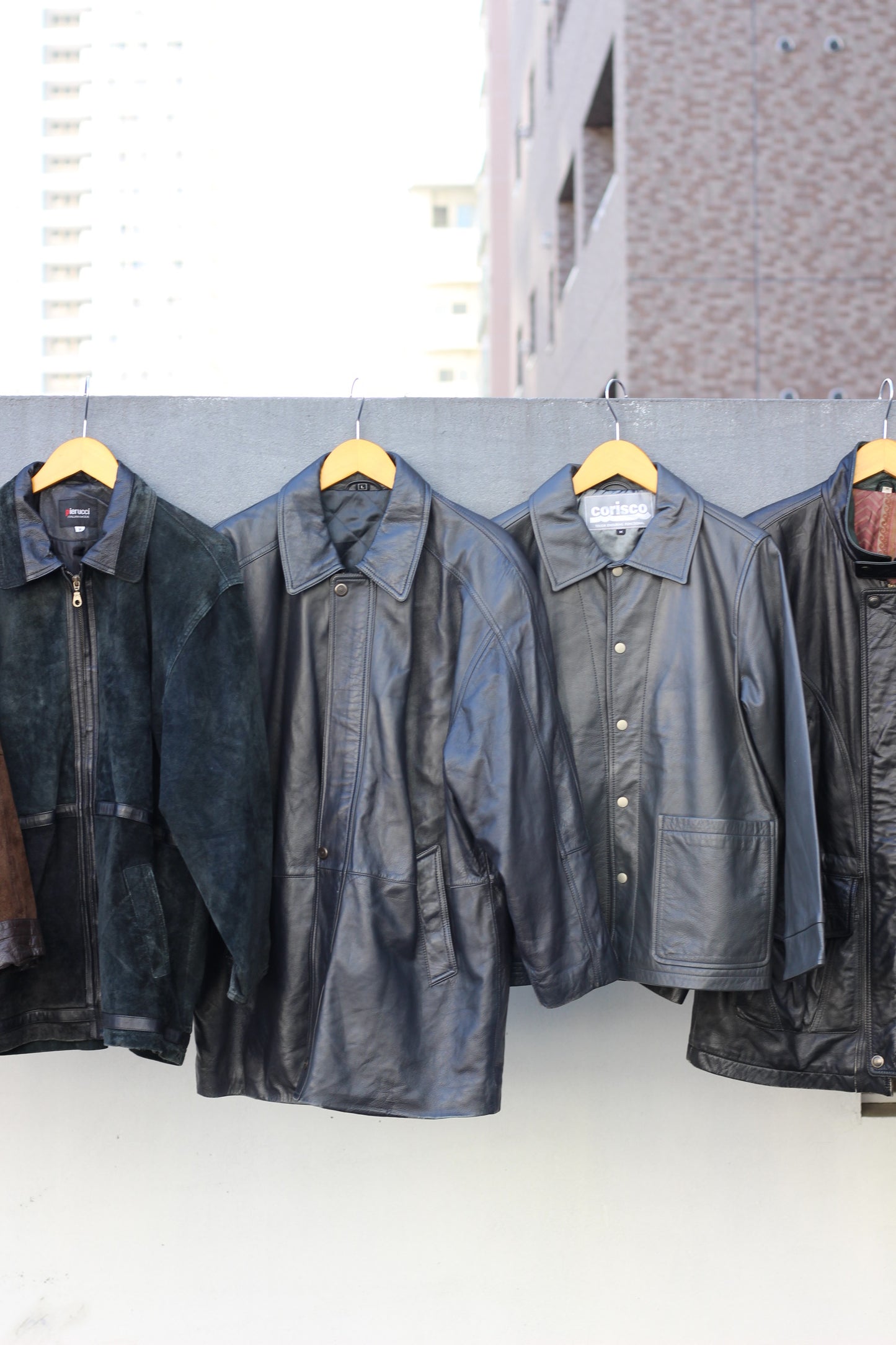 Men's design leather jacket x6点