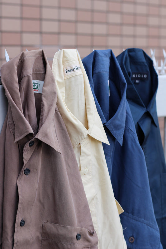 Men's Silk Long Sleeve Shirt x4点