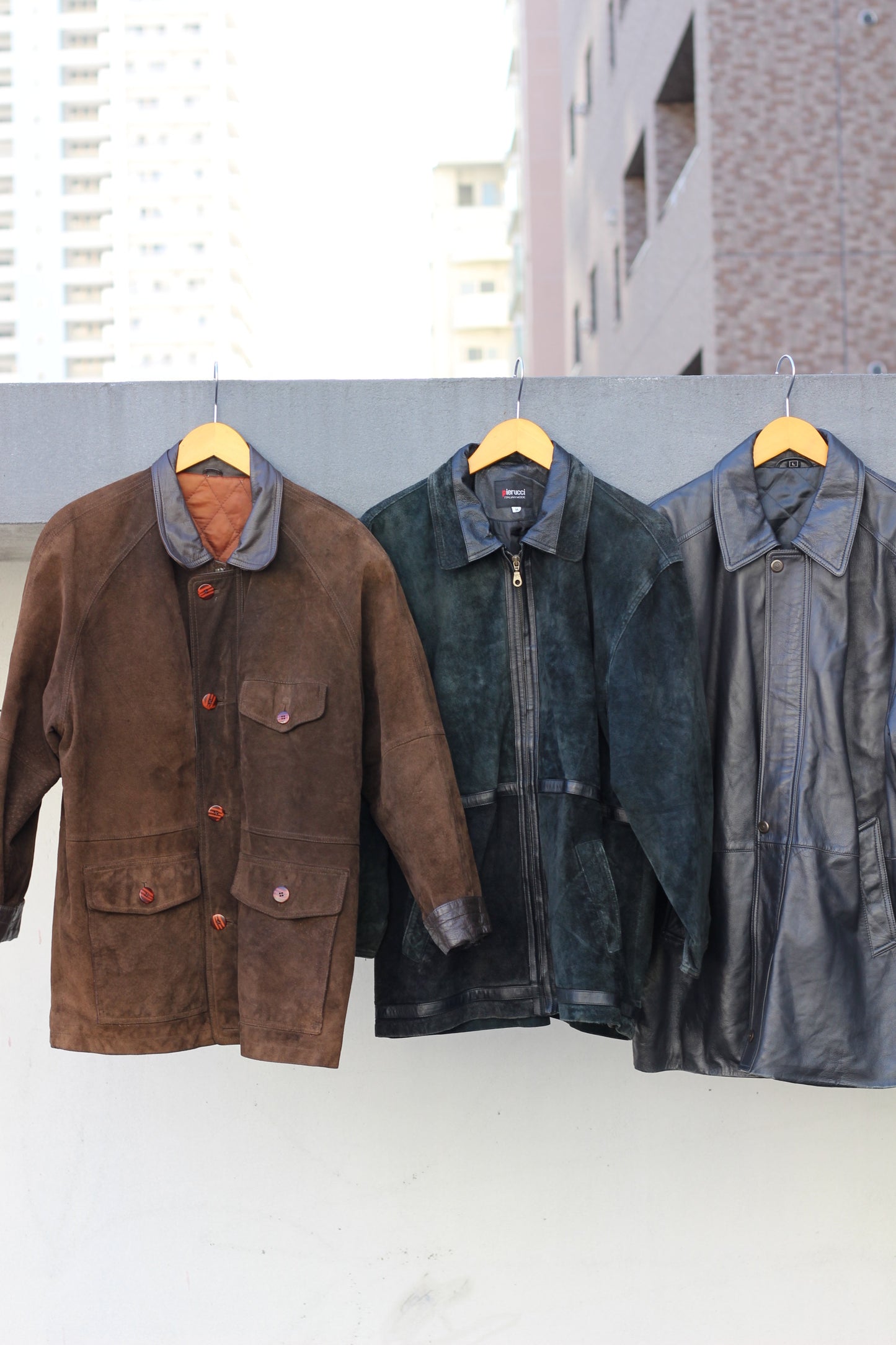 Men's design leather jacket x6点