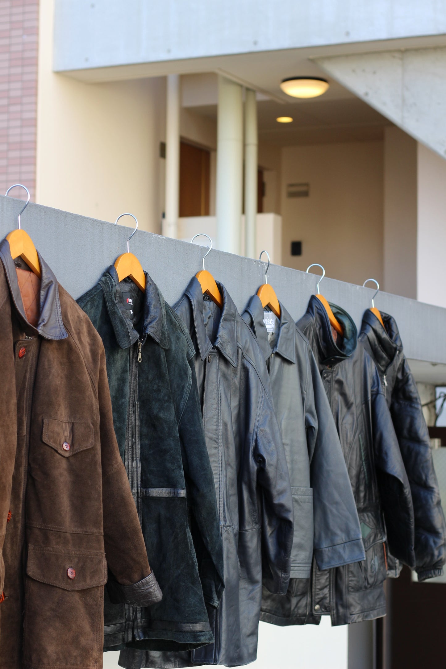 Men's design leather jacket x6点