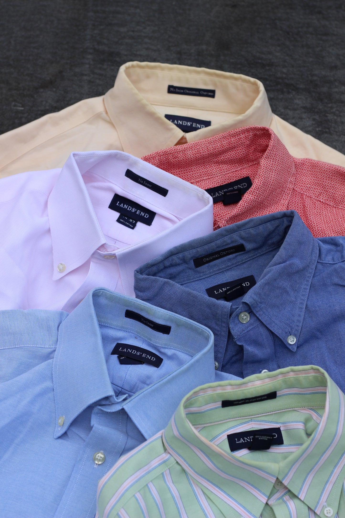 Men's LAND'S END Long Sleeve Shirt x6点