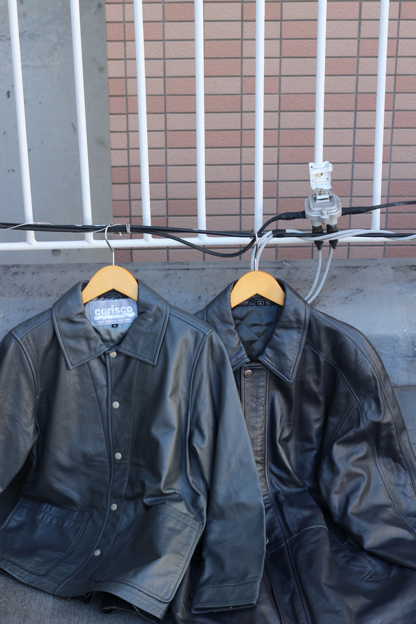 Men's design leather jacket x6点