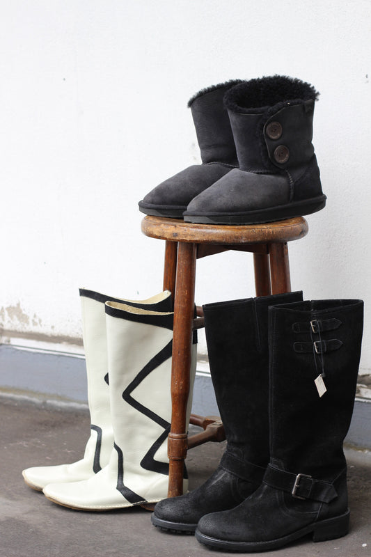 Women's leather Boots x3点