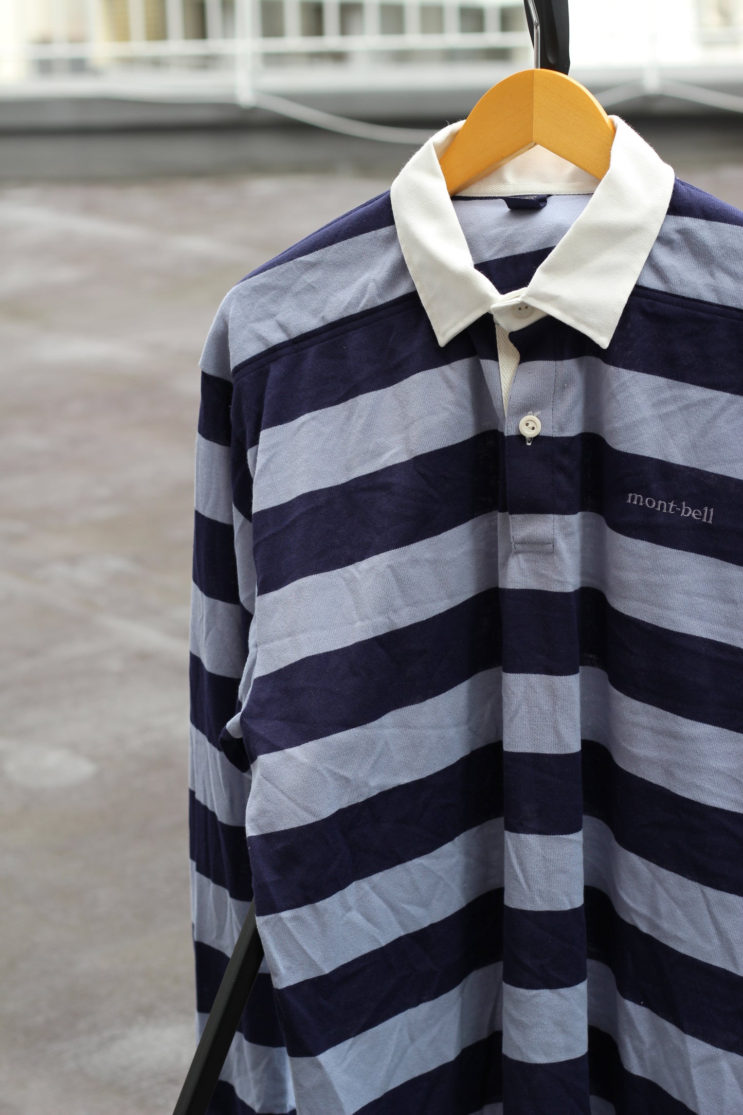 90's mont-bell Stripe Knit Long Sleeve Polo Shirt set x2点