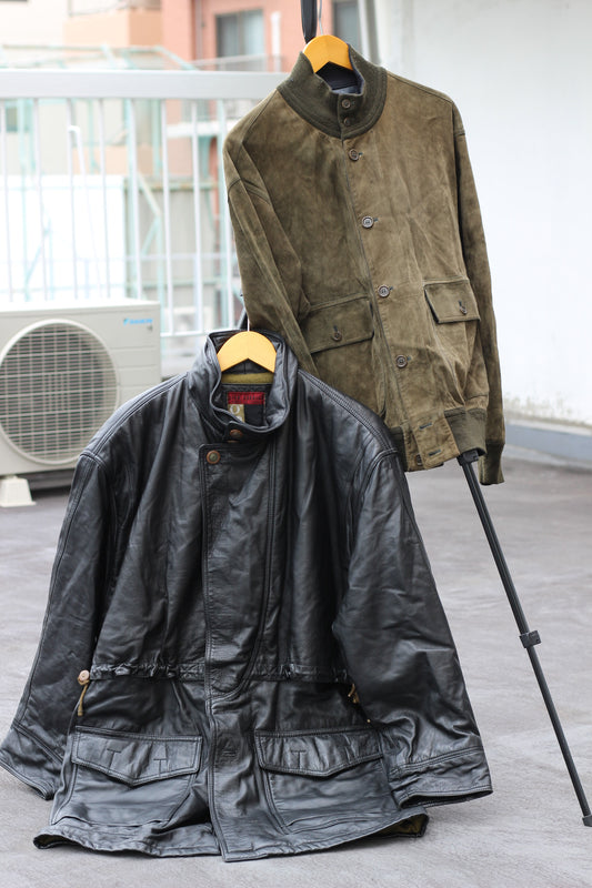 Men's Vintage Made In Italy Leather Jacket x2点
