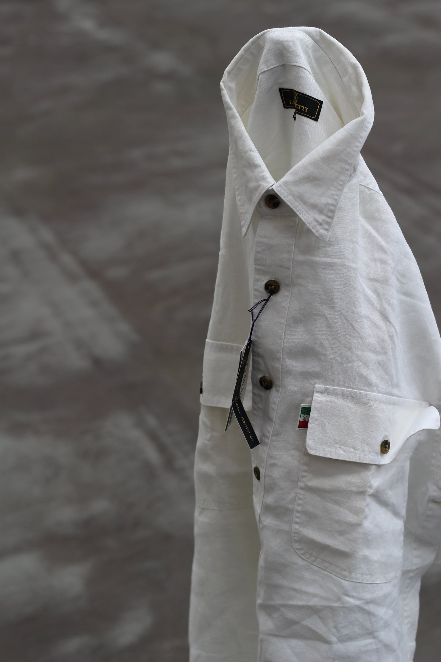 Men's Linen 100% Short Sleeve Shirt x4点